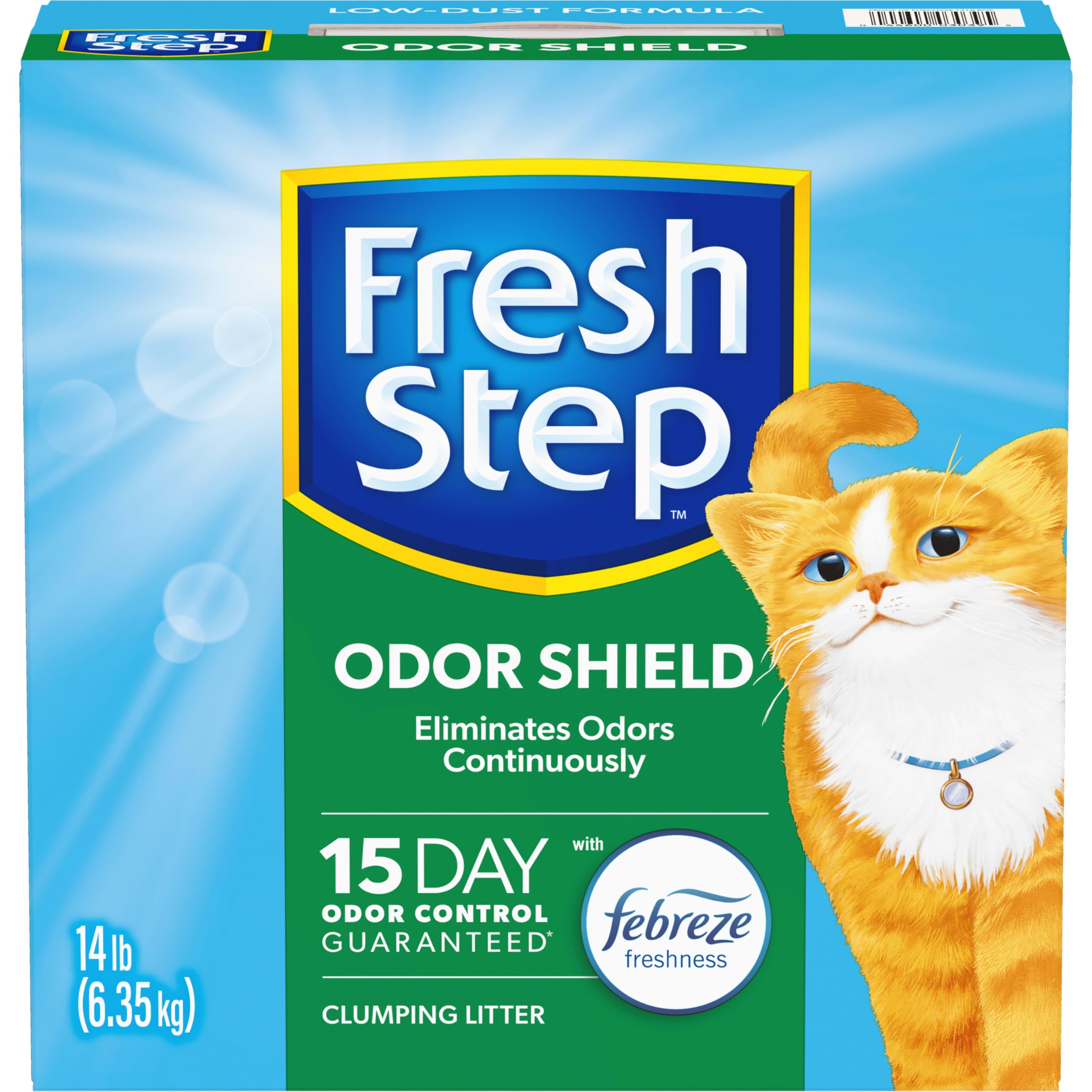 Fresh Step Odor Shield Clumping Litter With Febreze Freshness, 14 Lb. Box