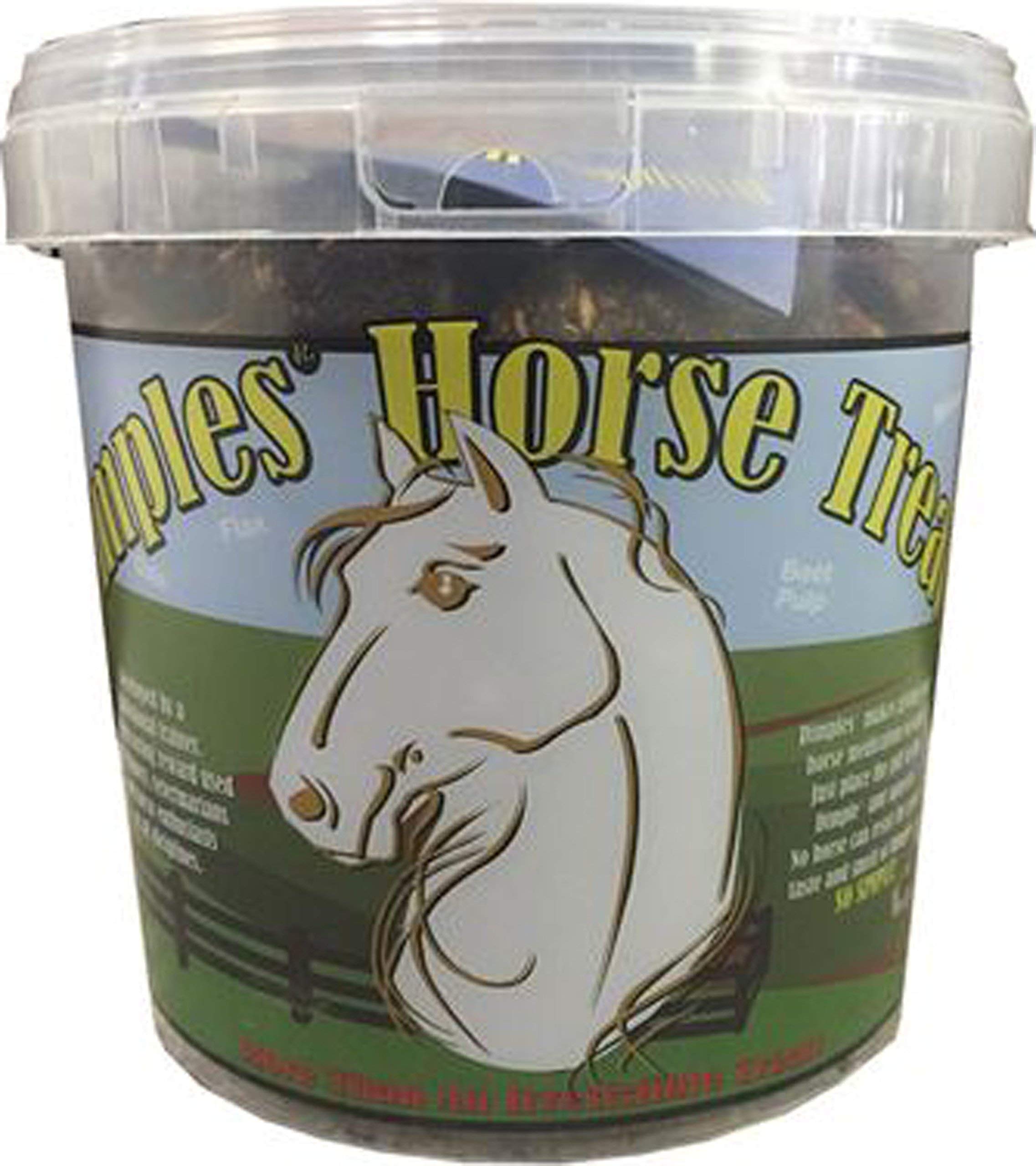 Dimples Horse Treats with Pill Dimples - Pack of 2 3lb Tubs of USA-Made Horse Cookies With Beet Pulp - Tasty, Healthy, & Organic