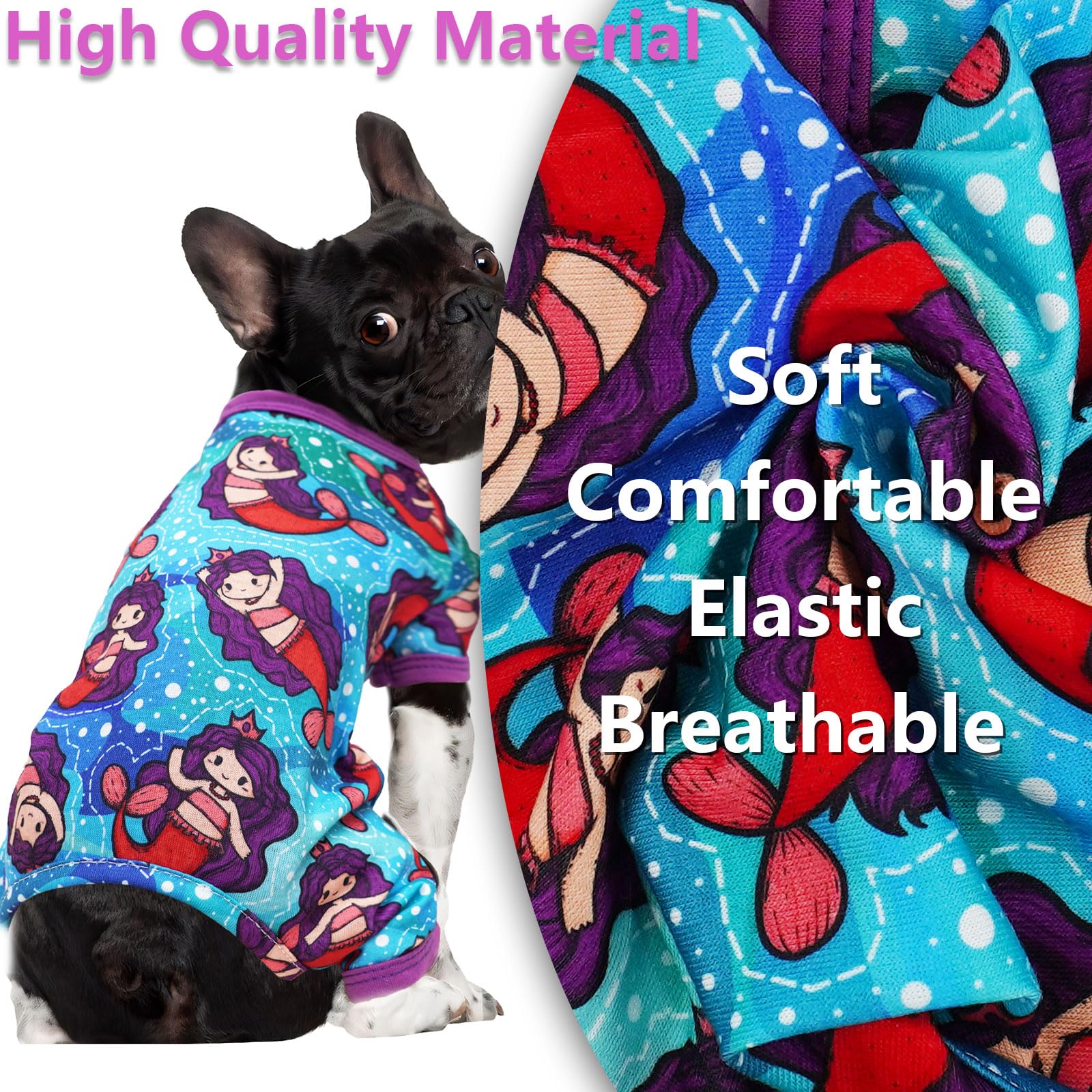 Chihuahua Clothes Dog Pajamas Spring Summer Dog Clothes For Small Medium Dogs Girl Boy Cute Soft Puppy Pjs Clothes Doggie Onesie