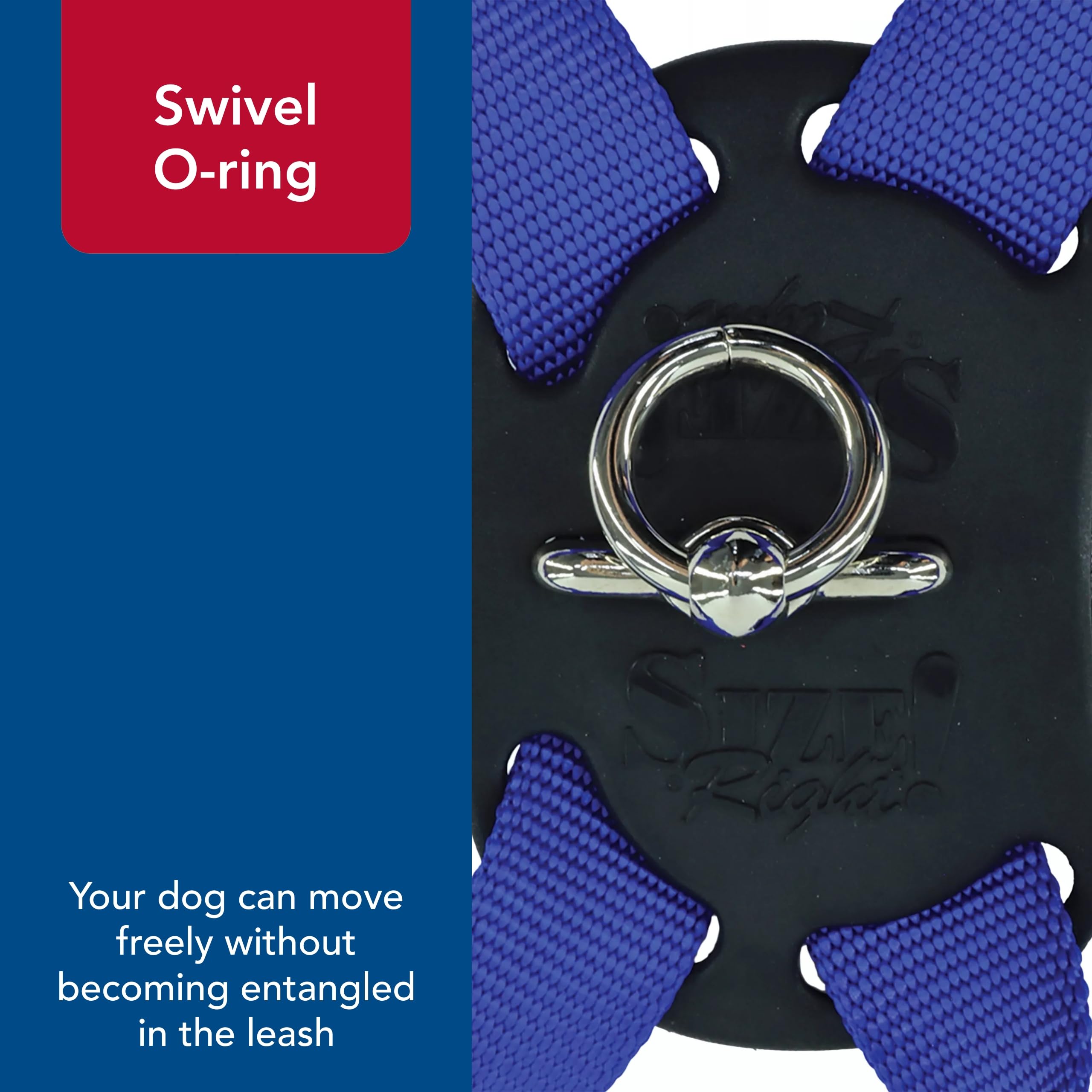 Coastal - Size Right - Adjustable Dog Harness, Red, 3/8'' X 12''-18''