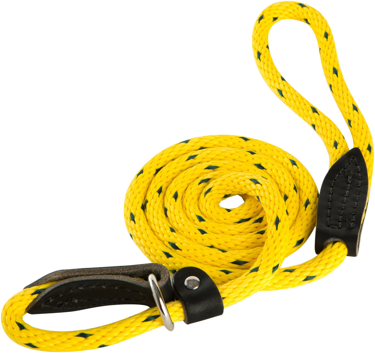 Omnipet British Rope Slip Lead For Dogs, 4', Yellow/Black