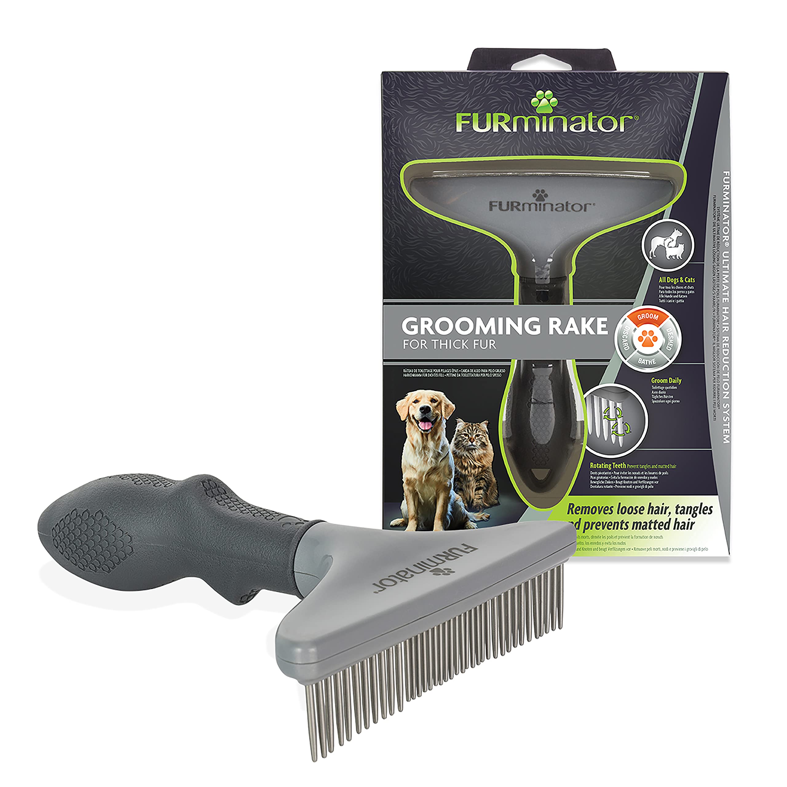 Furminator Grooming Rake For Cats And Dogs