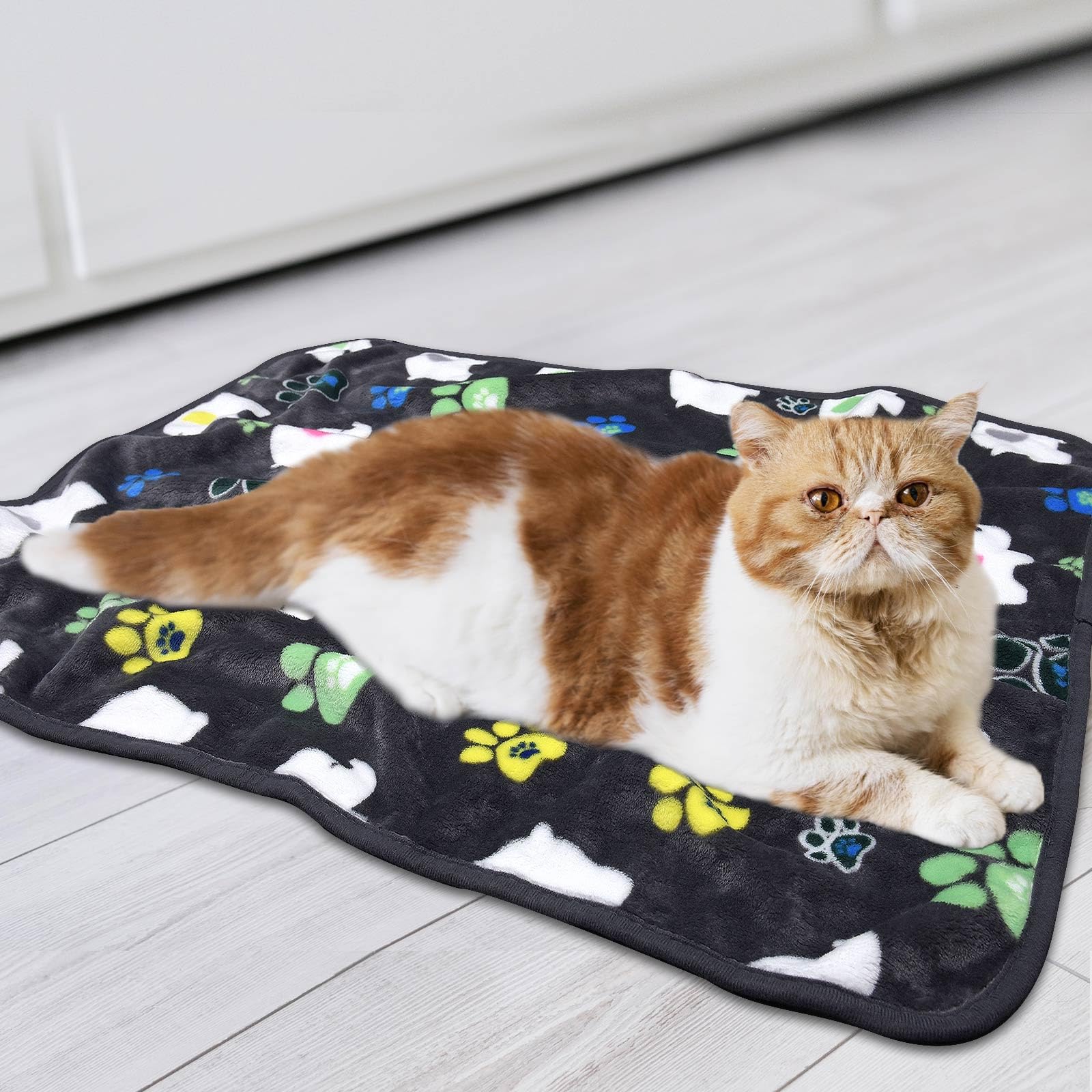 Dog Blankets For Dogs, 3 Pack Large Blanket Medium Blanket Dog Cat Soft Fuzzy Blankets Washable,Comfort Flannel,Fuzzy Soft Blank