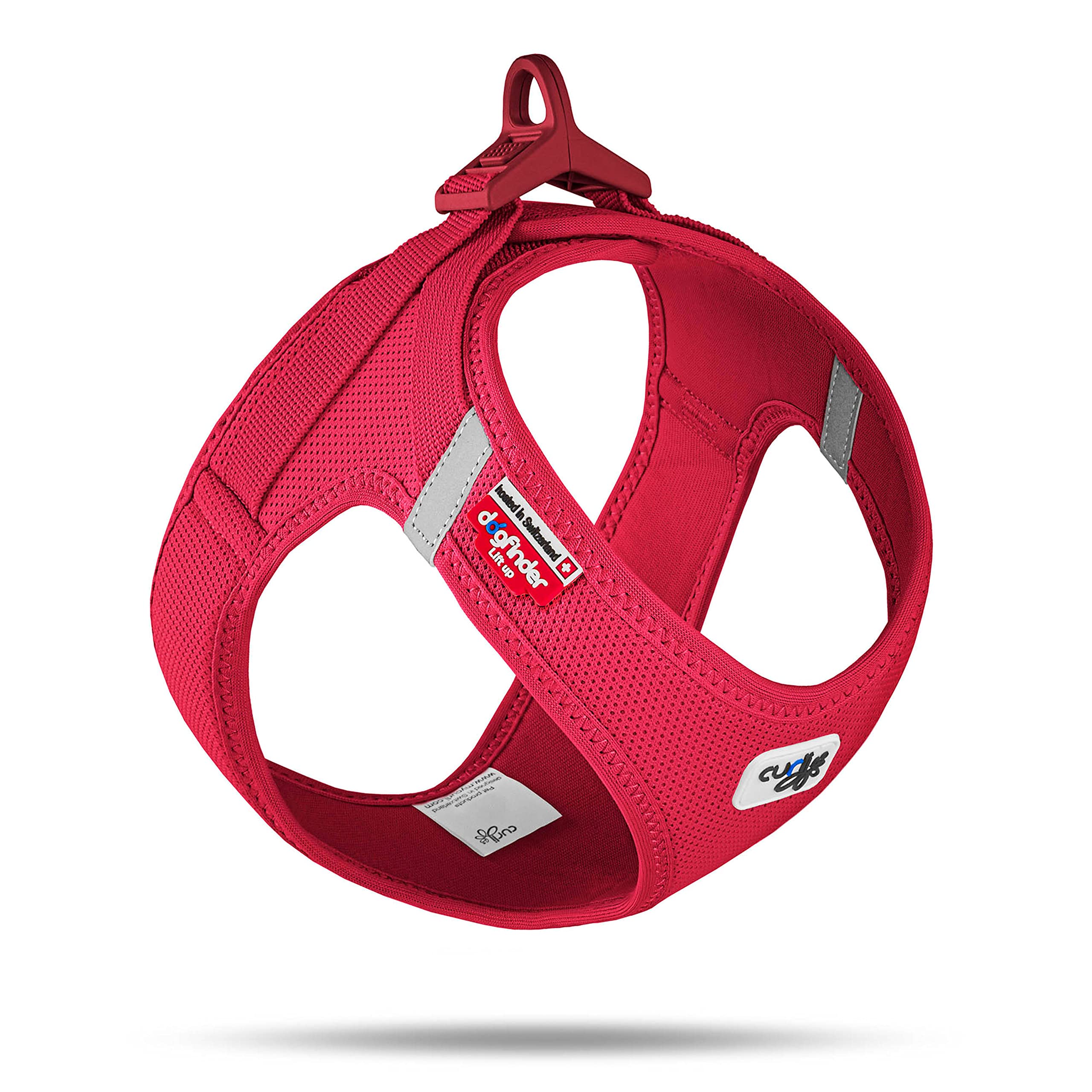 Vest Harness Curli Clasp Air-Mesh Red Xs