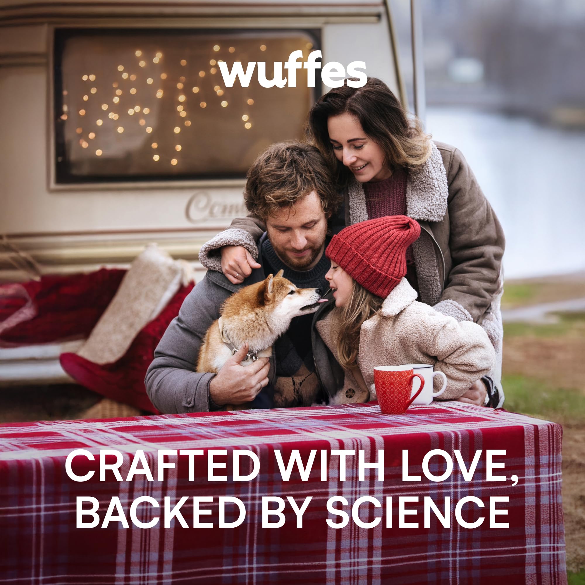 Wuffes Daily Probiotic for Dogs - Supports Digestive Health, Gut Balance, and Immune System - with Prebiotics, Marshmallow Root,