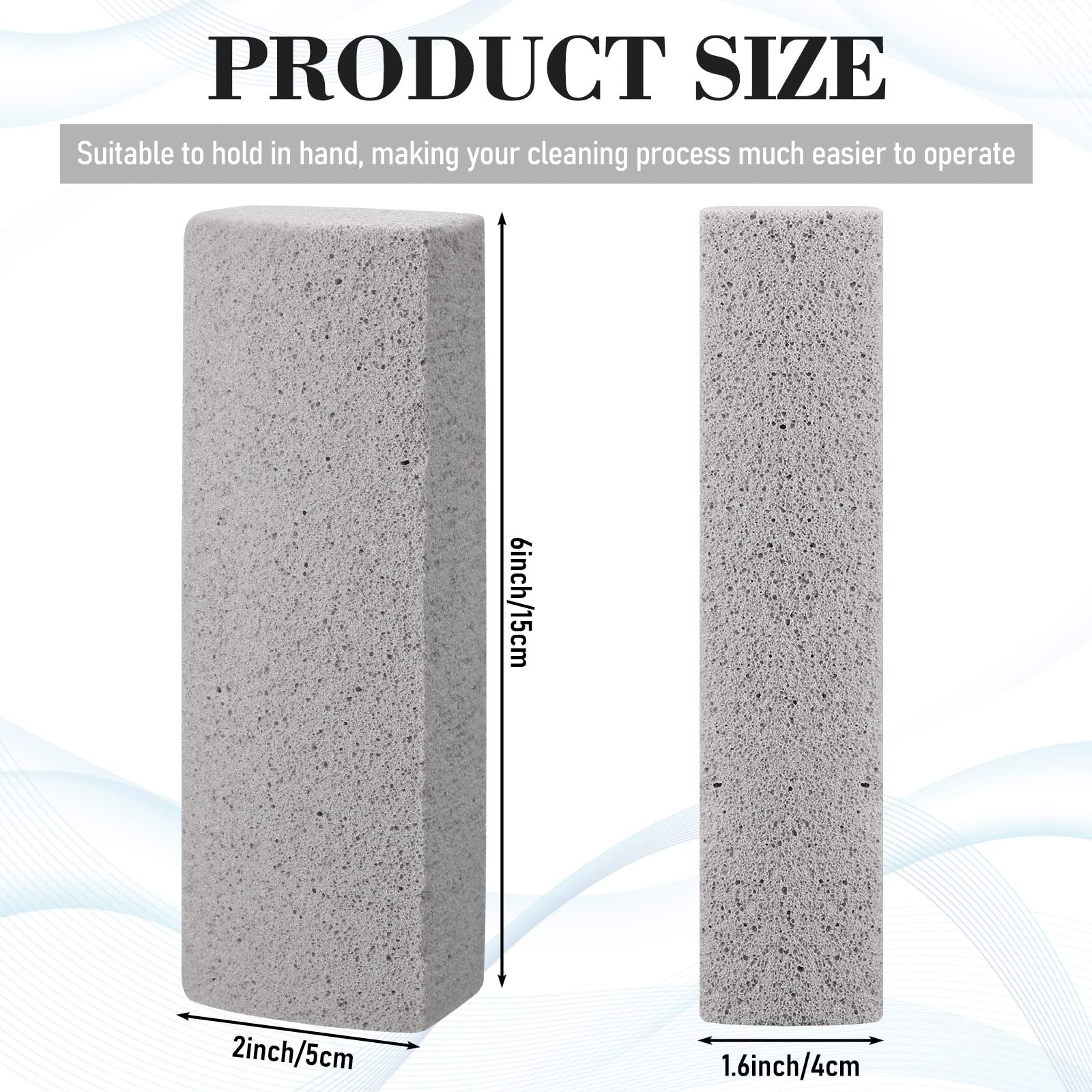 Loopeer 2 Pcs Pet Hair Remover Pumice Stone For Dog Cat Hair Removal Cleaning Pet Fur Stone 6 Inch Dog Fur Cleaning Tool For Car