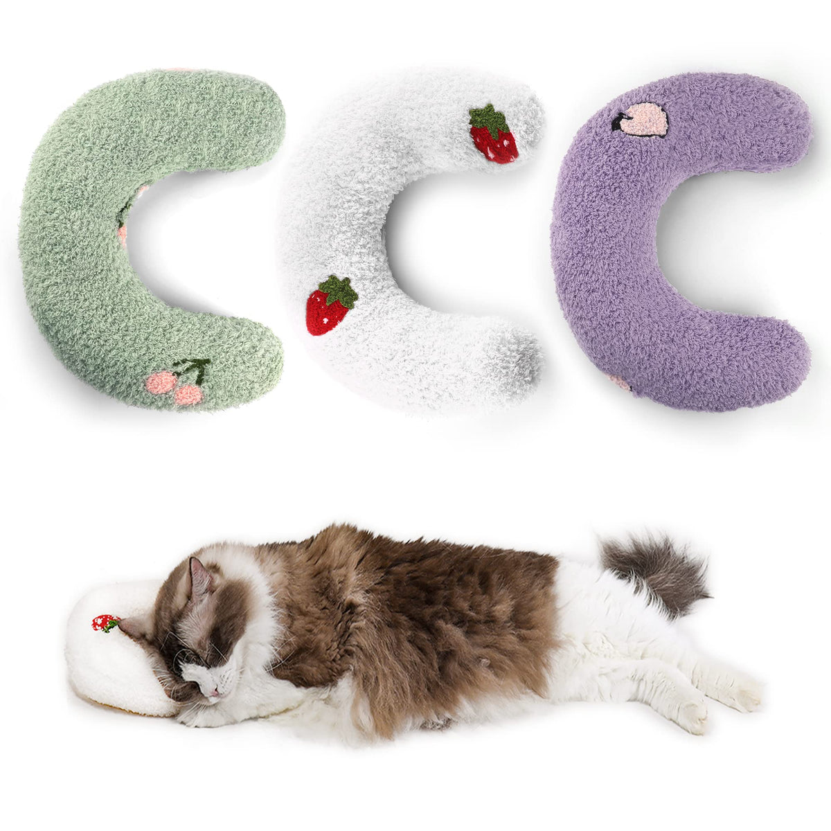 Homelifthub Pillows For Indoor Cats Fluffy Cat Bed Pillow Cute Rabbit Pillows For Blanket And Carrier (Yellow)