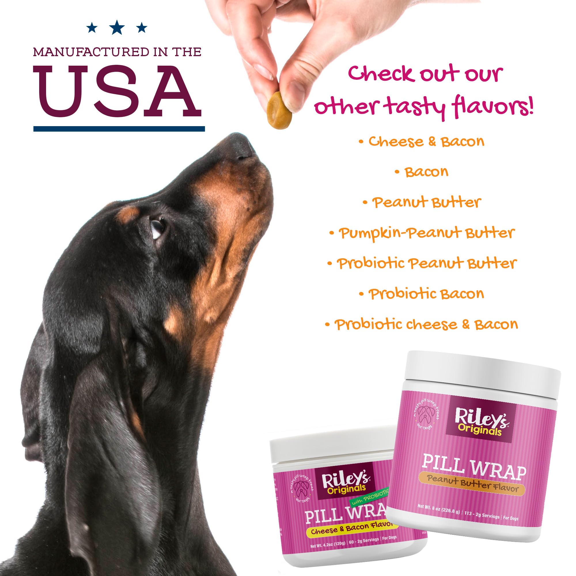 Rileys Pill Wrap for Dogs - Delicious Pumpkin & Peanut Butter Flavored Pill Paste for Dogs - Wrap Pills, Capsules, Tablets in a