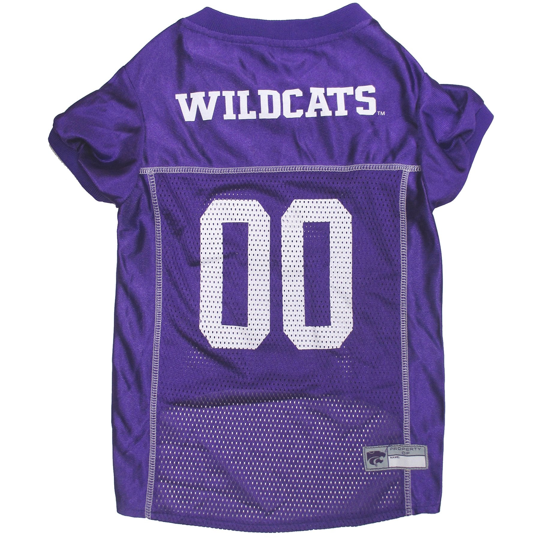 Pets First NCAA College Kansas State Wildcats Mesh Jersey for DOGS & CATS, X-Small.Licensed Dog Jersey with your Favorite Footba