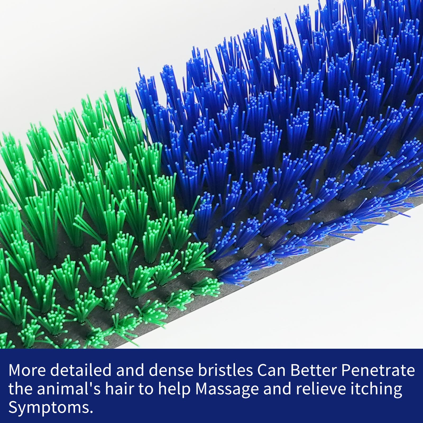 Livestock Scratch Brush With 4 Screws,Animal Back Scratching Brush For Cow,Cattle,Sheep, Horses,Pigs,Massage Grooming Tool(Green