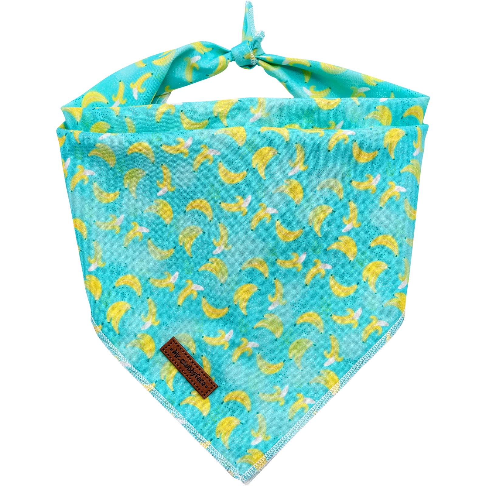 Mr. Chubbyface Bananas Dog Bandanas Reversible Triangle Bibs Scarf Accessories For Dogs Cats Pets