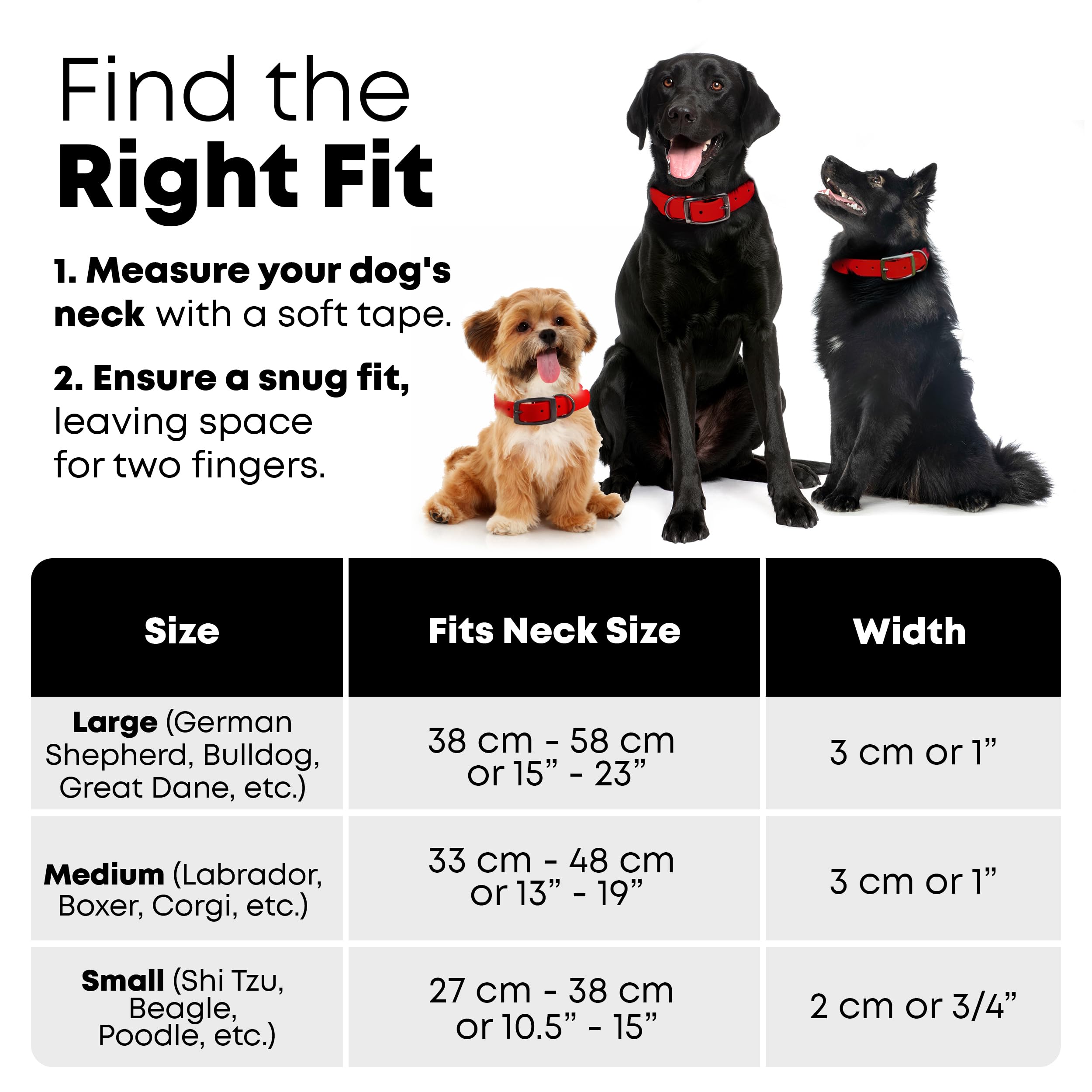 Regal Dog Products Large Red Waterproof Dog Collar And Leash Set - Vinyl Coated Biothane Pet Training Collar With Heavy Duty Cen