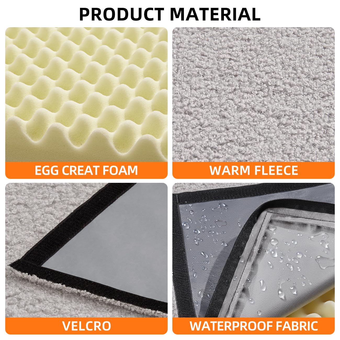 Maxfut Dog Bed For Truck Back Seat Extender,Waterproof Large Dog Mat For Seat Cover Back Seat,Washable Pet Bed For Car Hammock(G