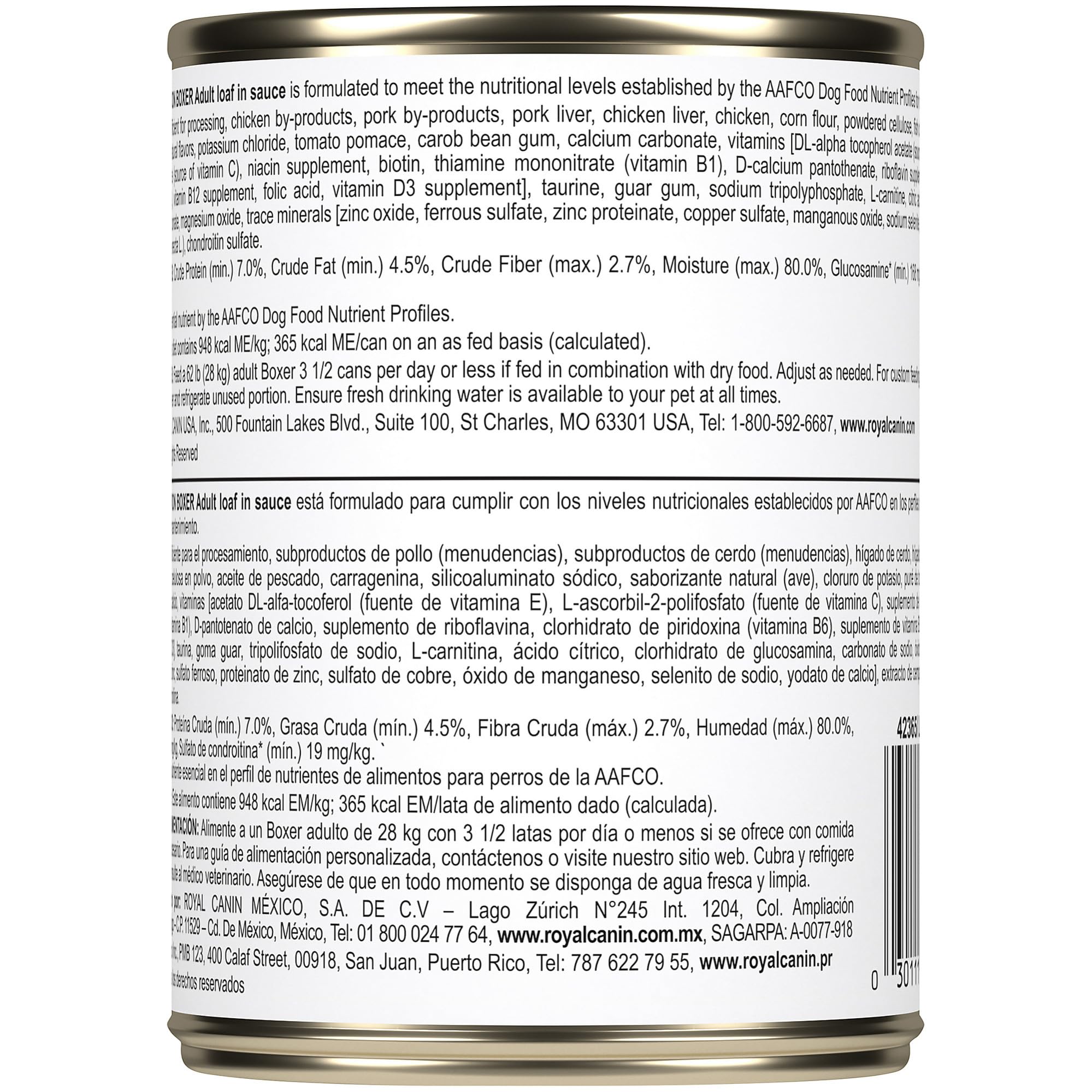 Royal Canin Breed Health Nutrition Boxer Adult Loaf in Sauce Dog Food, 13.5 oz (Pack of 12)