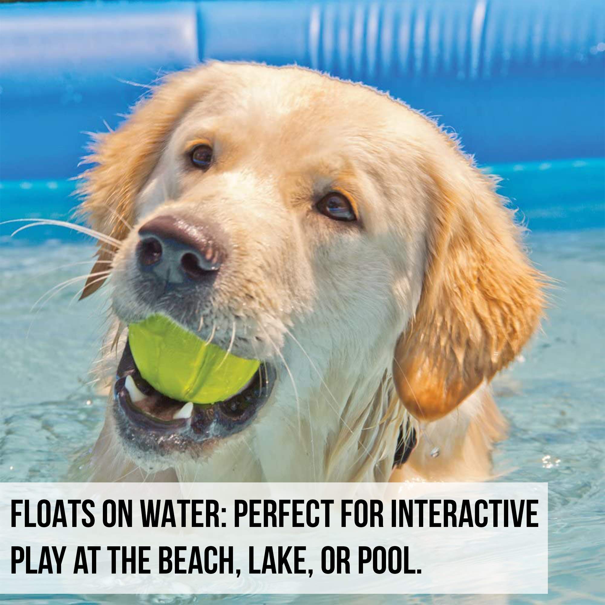 Hyper Pet Fetching Dog Toys - Throwing Ball Dog Toy Made With Eva Foam - Lightweight & Floats On Water,Green