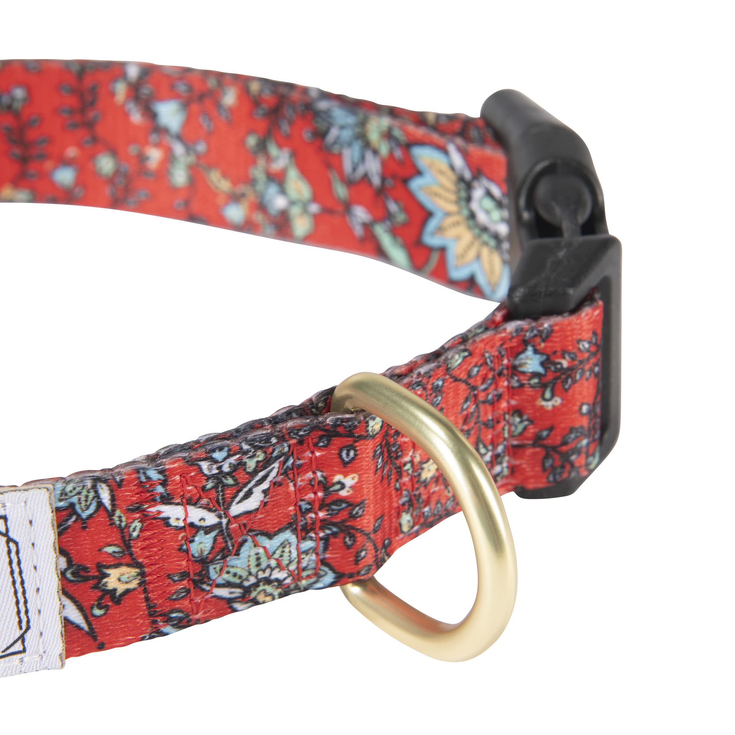 Hooey Nomad Dog Collar, Durable Polyester Webbing Collar With Graphic-Inspired Prints, Western Floral, Large
