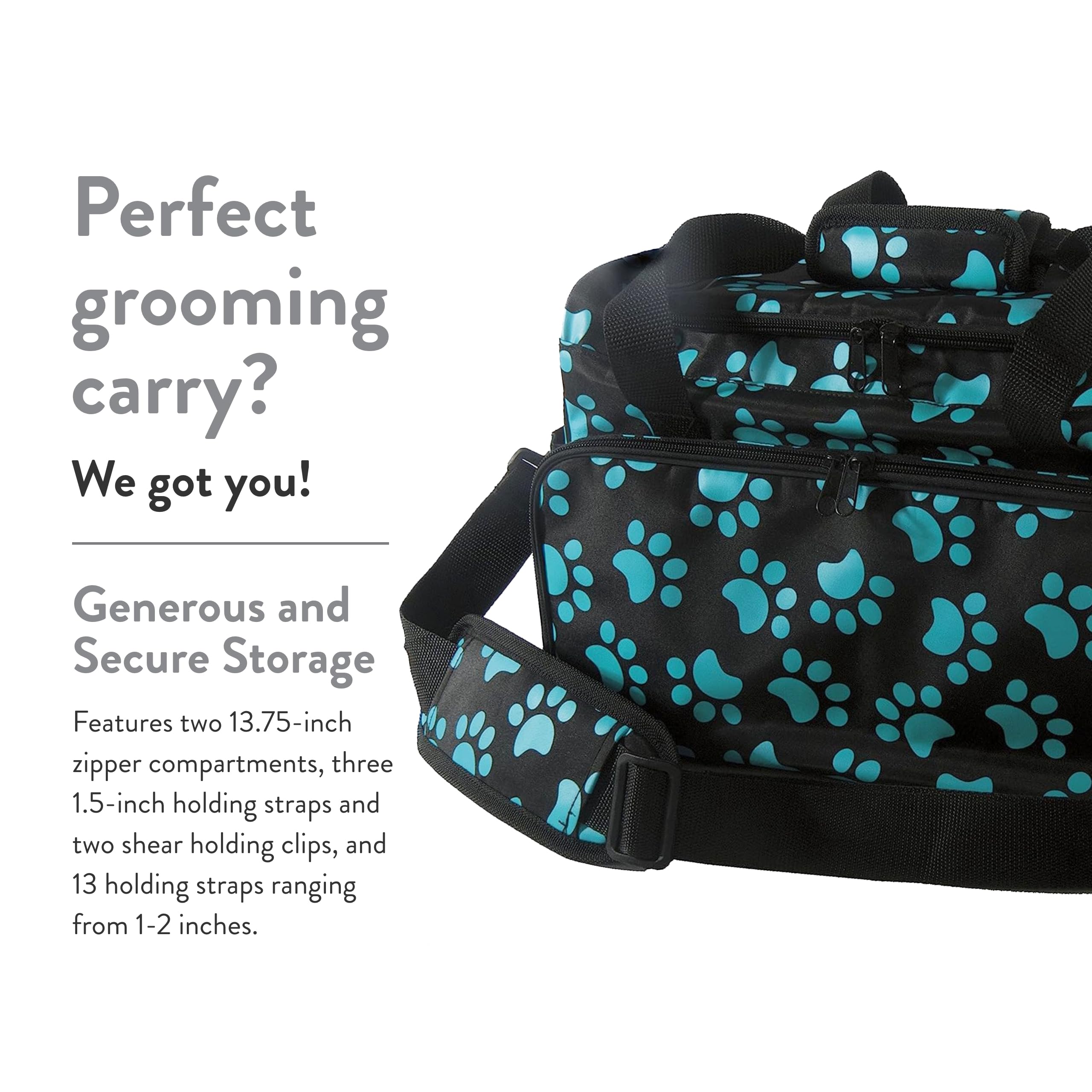 WAHL Professional Animal Travel Tote Bag with Zipper - (#97764-001) - Travel Bag - Storage Bag for Grooming Supplies - for Dog,