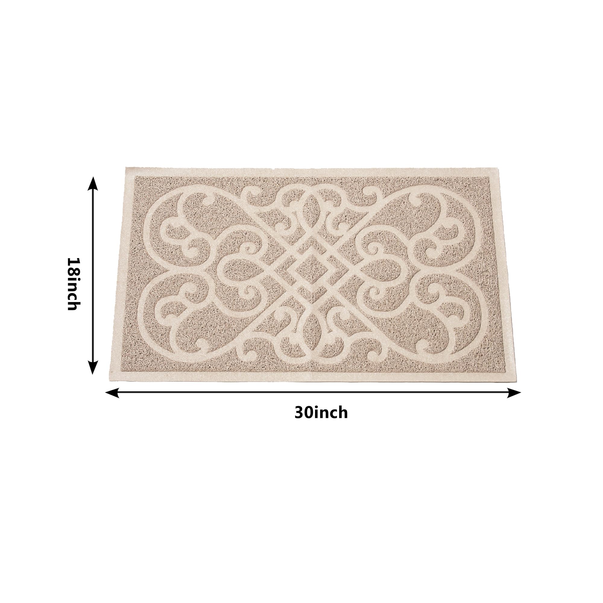 Petlike Cat Litter Mat, Thick Litter Trapping Mat, Durable Litter Box Mat Waterproof, Indoor Mat Washable Mats With Non-Slip Bac