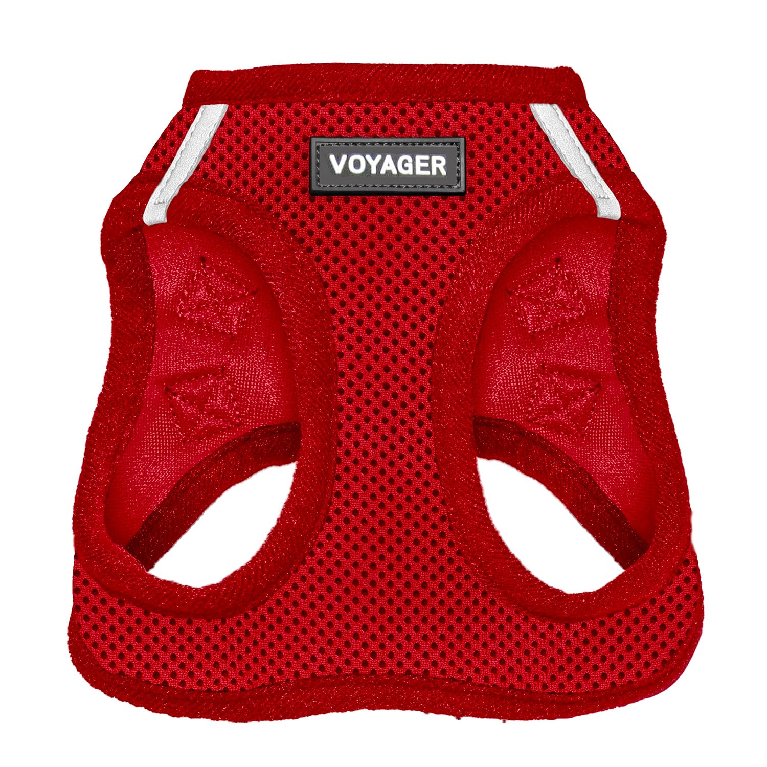 Voyager Step-In Air Dog Harness - All Weather Mesh Step In Vest Harness For Small And Medium Dogs And Cats By Best Pet Supplies - Harness (Red), S (Chest: 14.5-16')