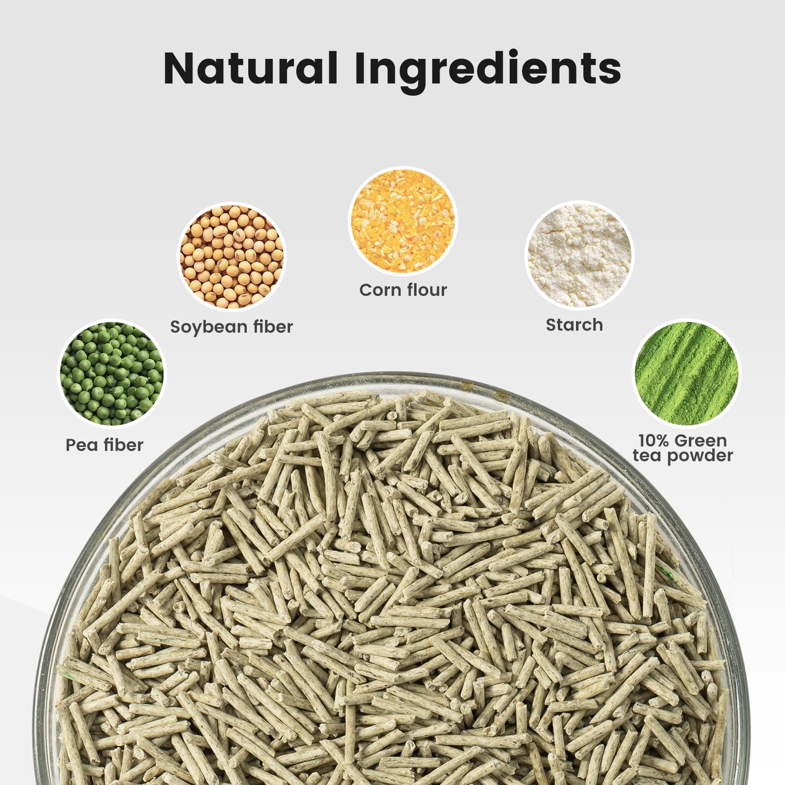 Gardner Pet Natural Tofu Cat Litter, Cat Litter With Green Tea Extract - Dust-Free, Fast Clumping, Flushable, And Odor Control F