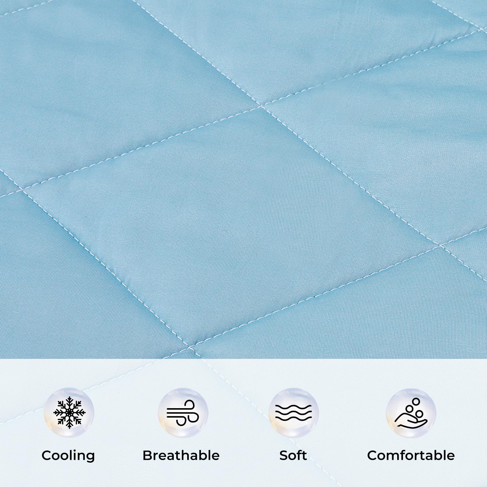 Luciphia Premium Cooling Blanket For Dogs Washable Q-Max>0.4 Pet Cool Mat For Cats Hot Weather Puppy Lightweight Throw Calming P