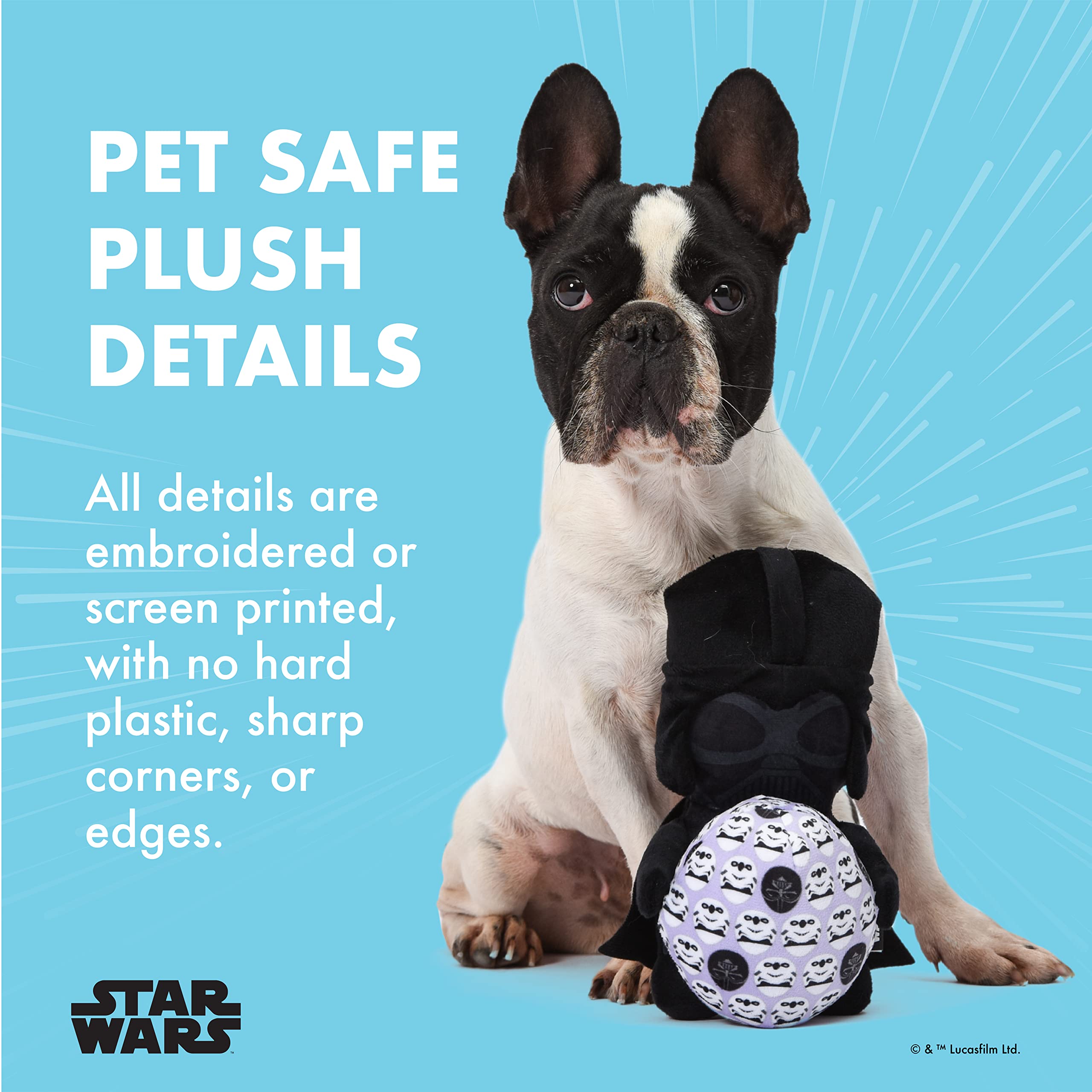 Star Wars Easter 9' Darth Vader Empire Egg Squeaker Pet Toy | 9 Jumbo Plush Squeaker Easter Vader Pet Toy Toy For Dogs Easter Stuffed Darth Vader 9 Inch