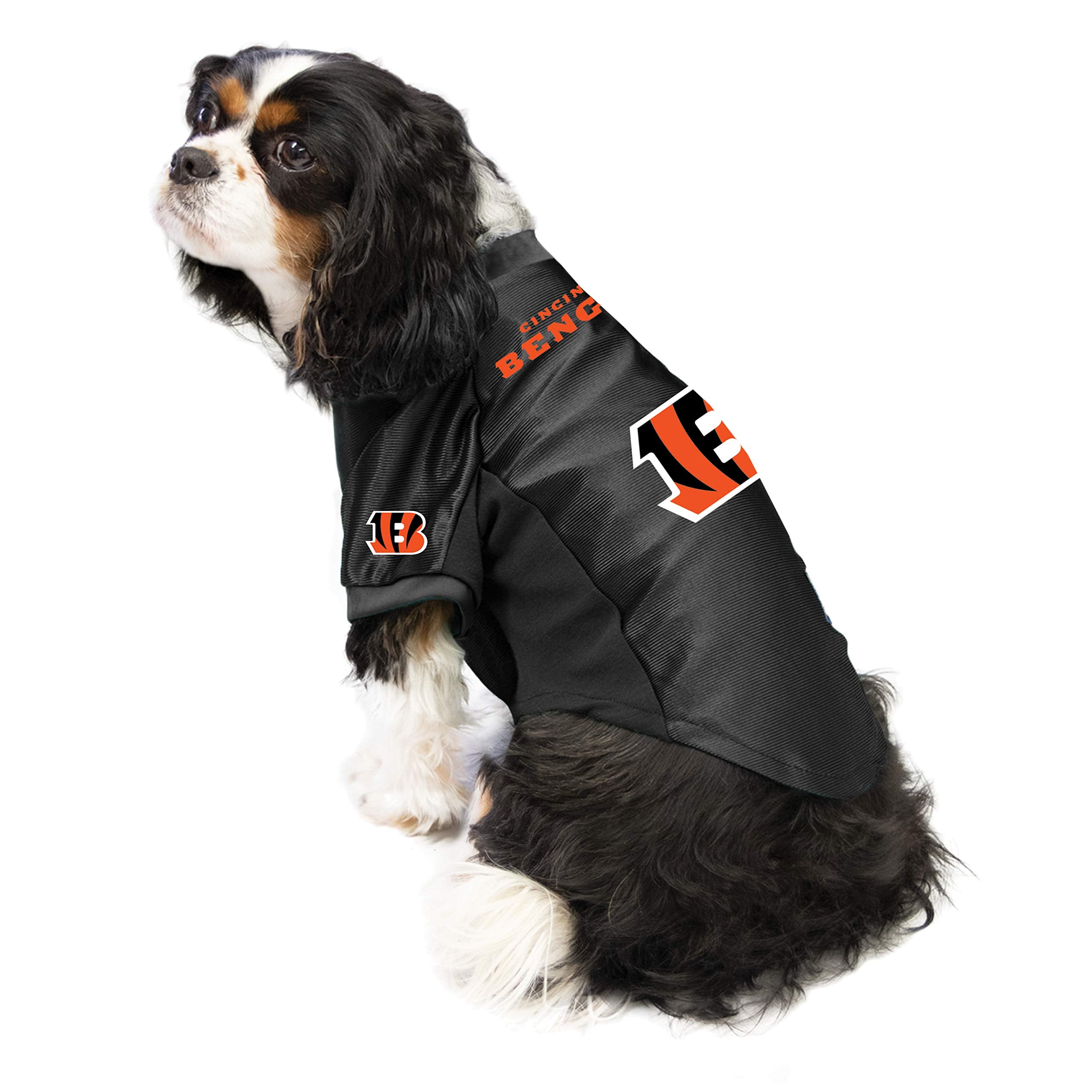 Littlearth Nfl Cincinnati Bengals Stretch Pet Jersey, Team Color, X-Large
