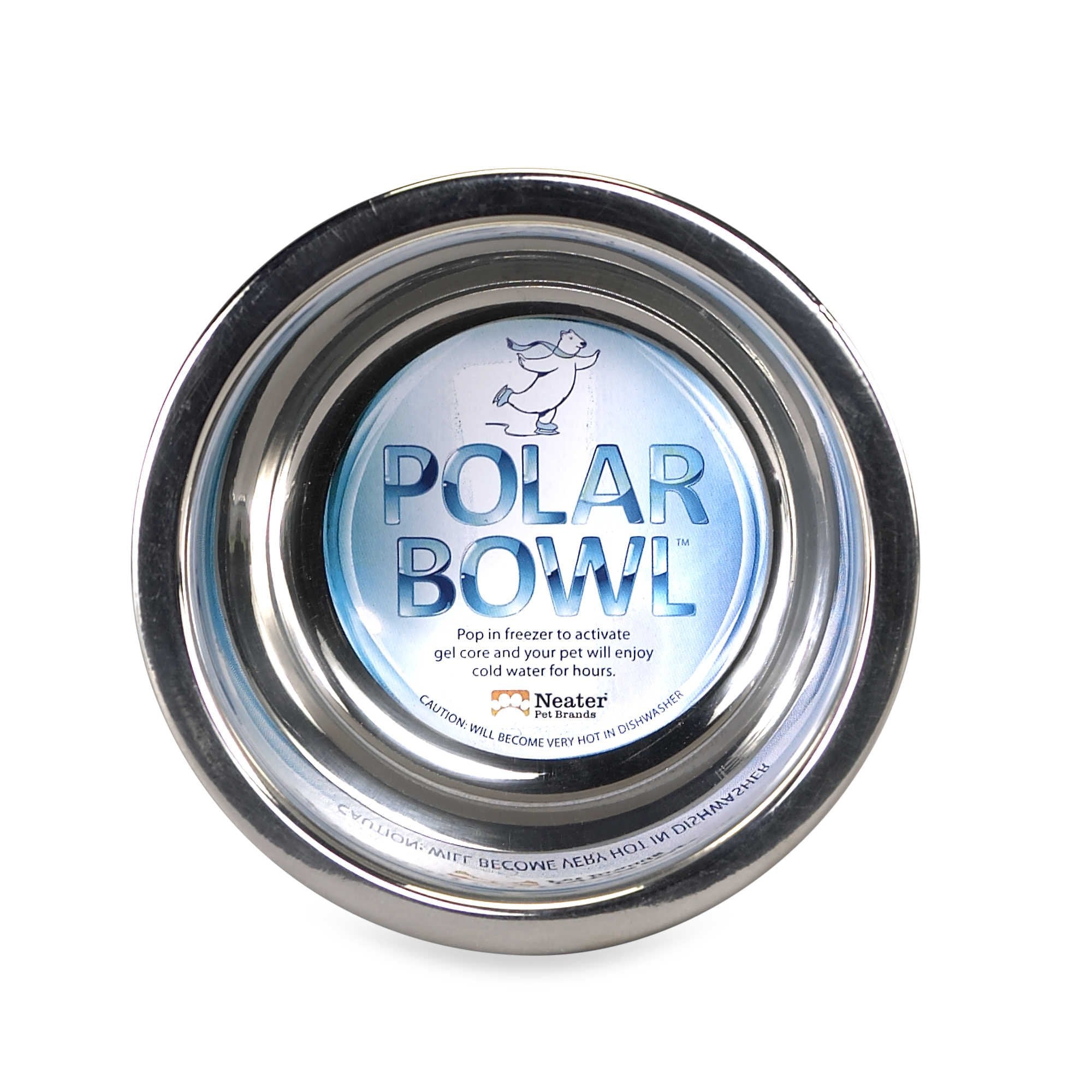 Neater Pets Polar Bowl - Freezer Bowl For Ice Cold Water For Dogs & Cats - Perfect For Hot Summer Days, (3.5 Cups)