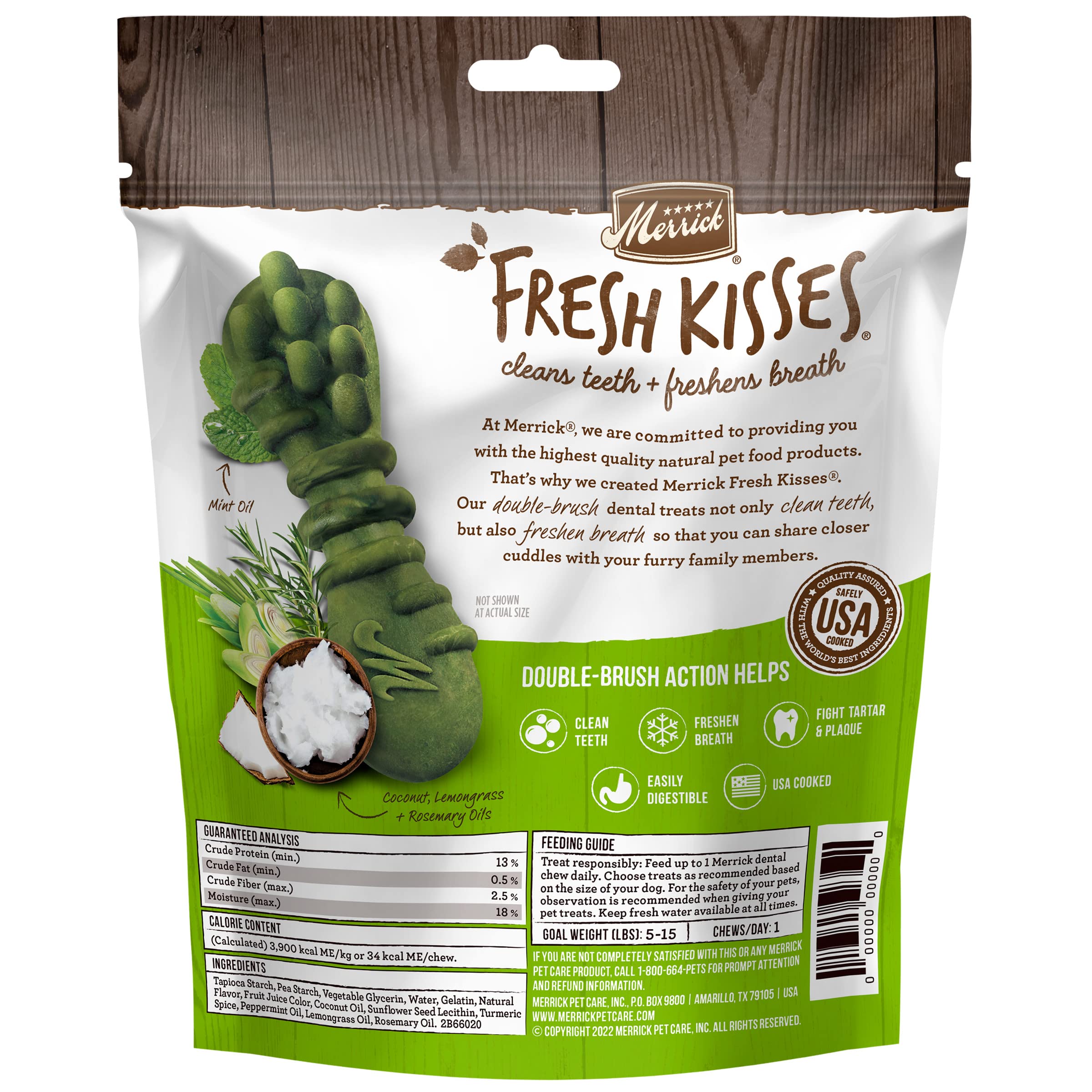 Merrick Dog Fresh Kisses Coconut Xsmall 6Oz 20 Count