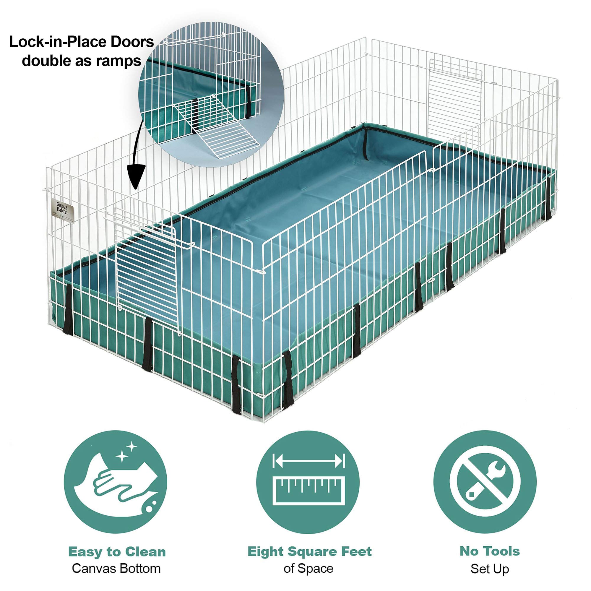 MidWest Homes for Pets Guinea Habitat Guinea Pig Cage by MidWest, 47L x 24W x 14H Inches