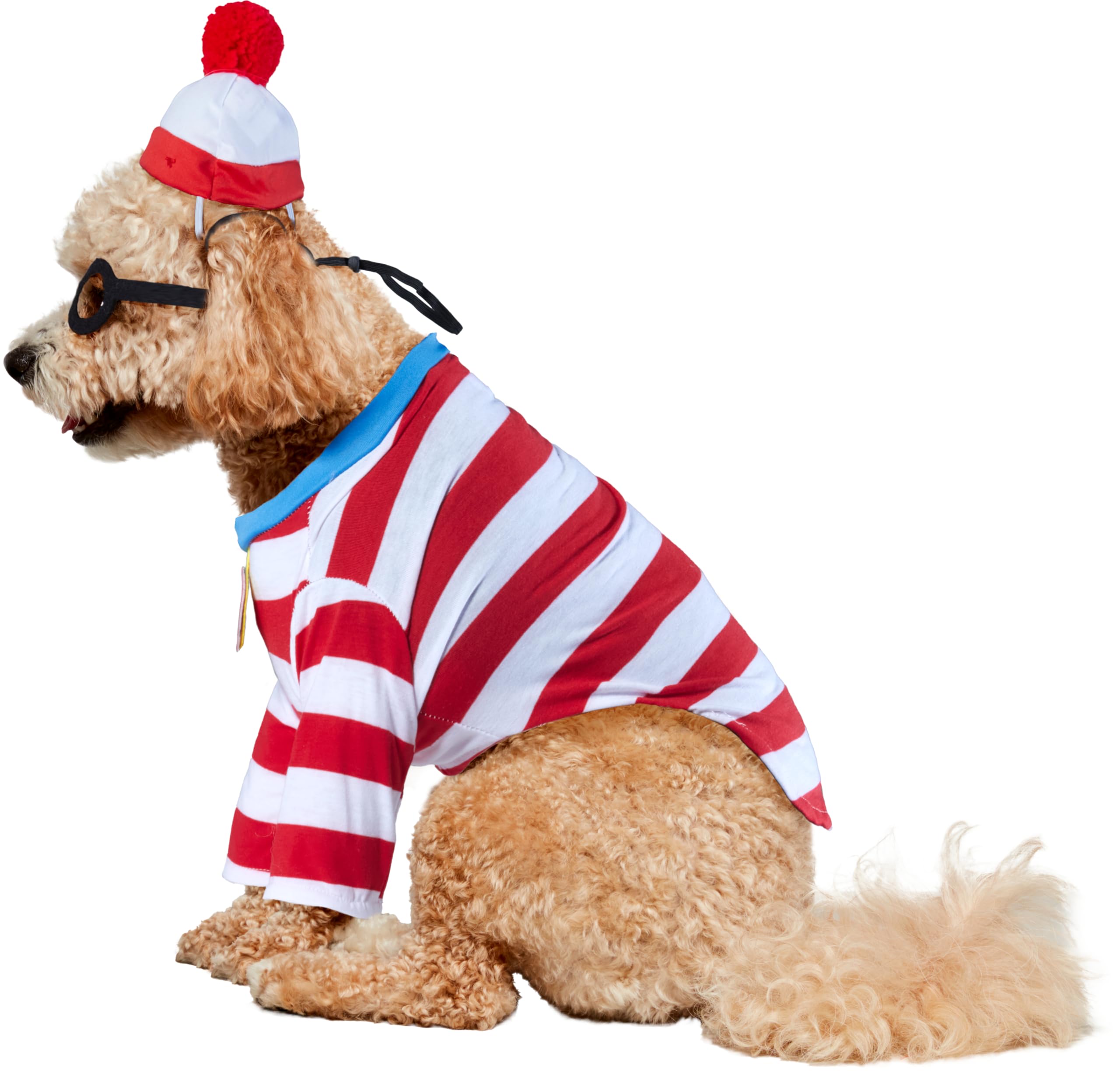 Wheres Waldo: Waldo Pet Costume for For Dogs or Cats by Rubies, Small