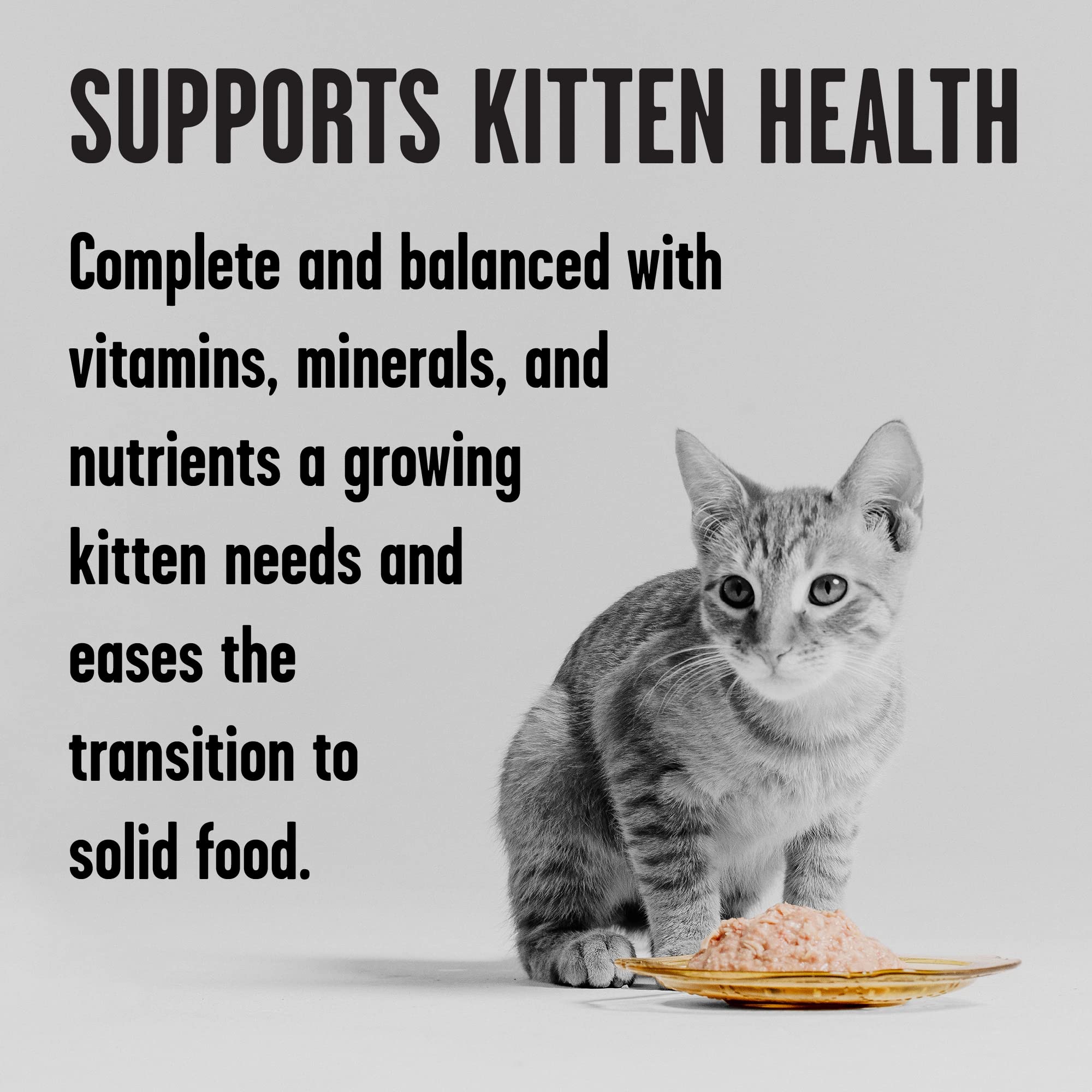 BIXBI Rawbble Chicken Pate Recipe for Kittens Cans - Grain Free, Protein Rich Wet Kitten Food-(2.75 Ounce Cans, Case of 24)