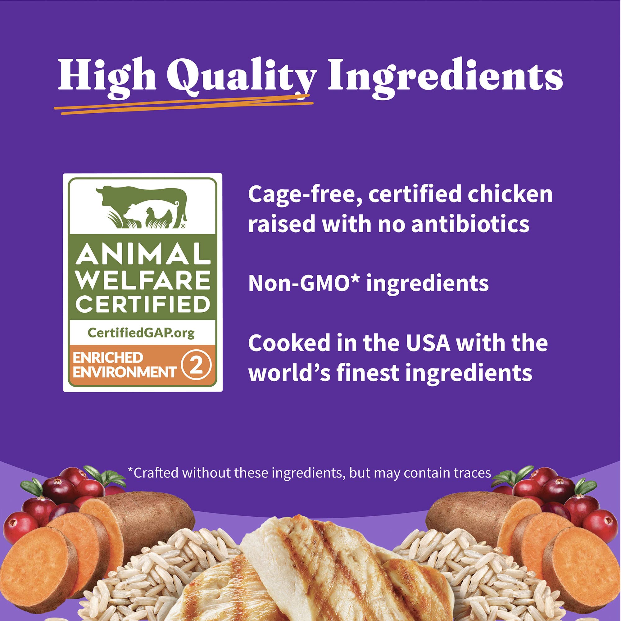 Halo Holistic Cat Food Dry, Cage-free Chicken Recipe, Complete Digestive Health, Dry Cat Food Bag, Adult Formula, 6-lb Bag