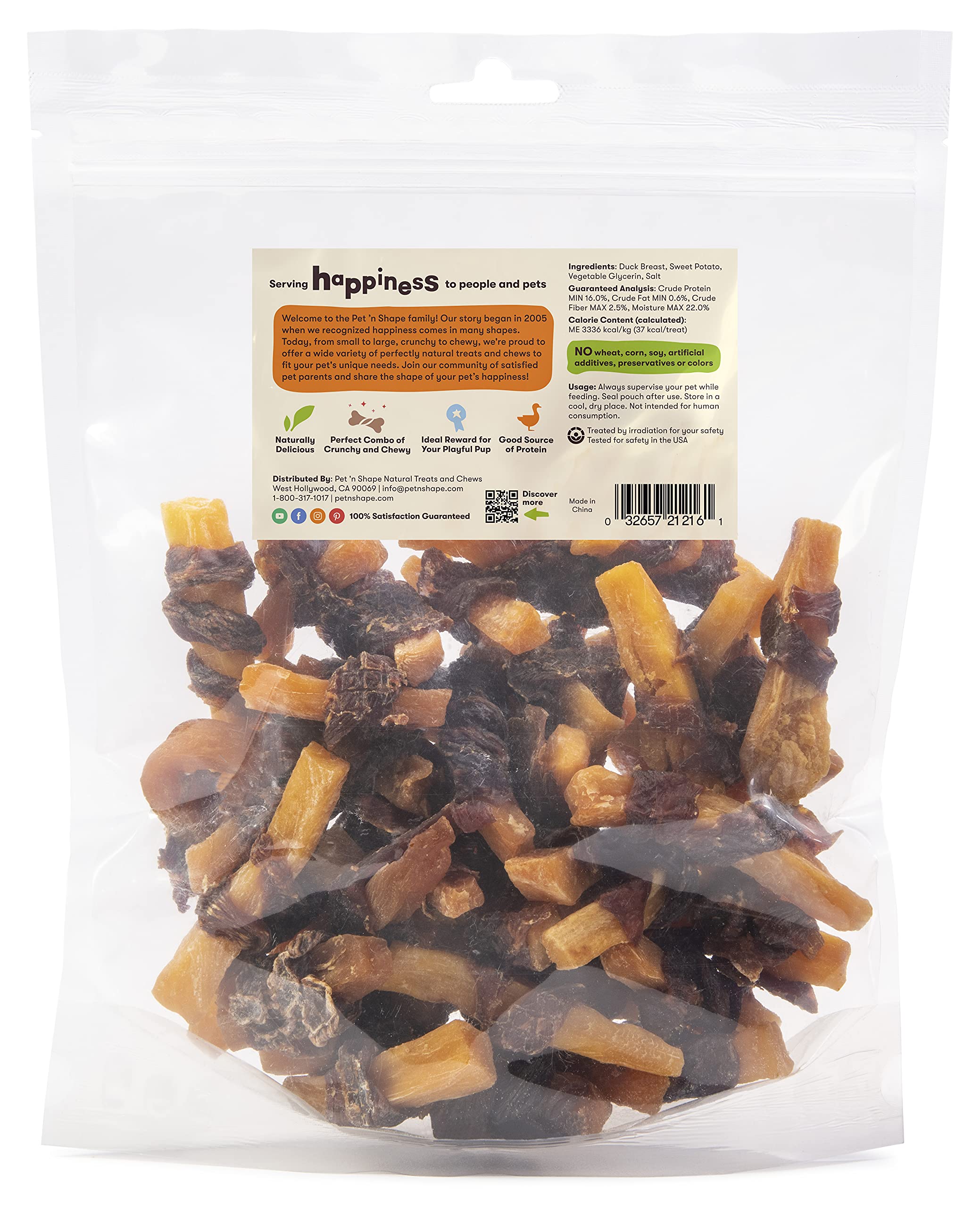 Pet n Shape Sweet Potato Chews Jerky Dog Treats - 16 Ounce