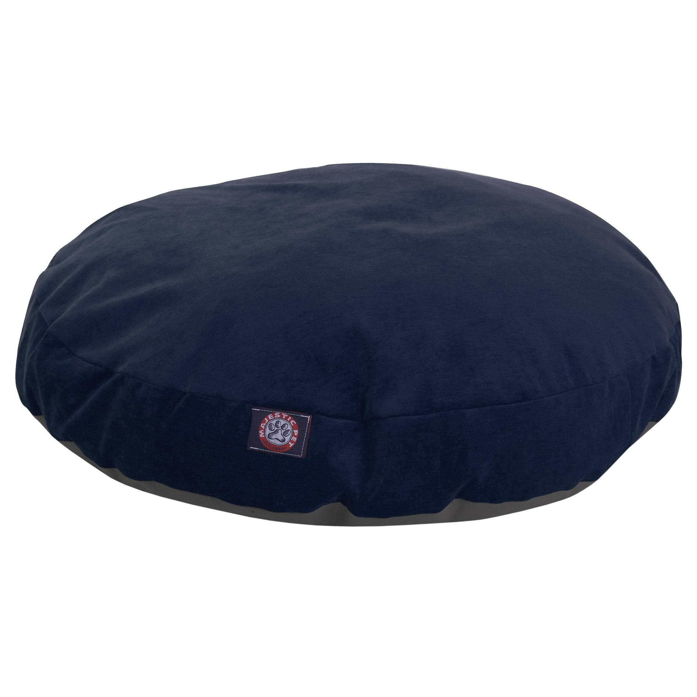 Navy Villa Collection Small Round Pet Dog Bed