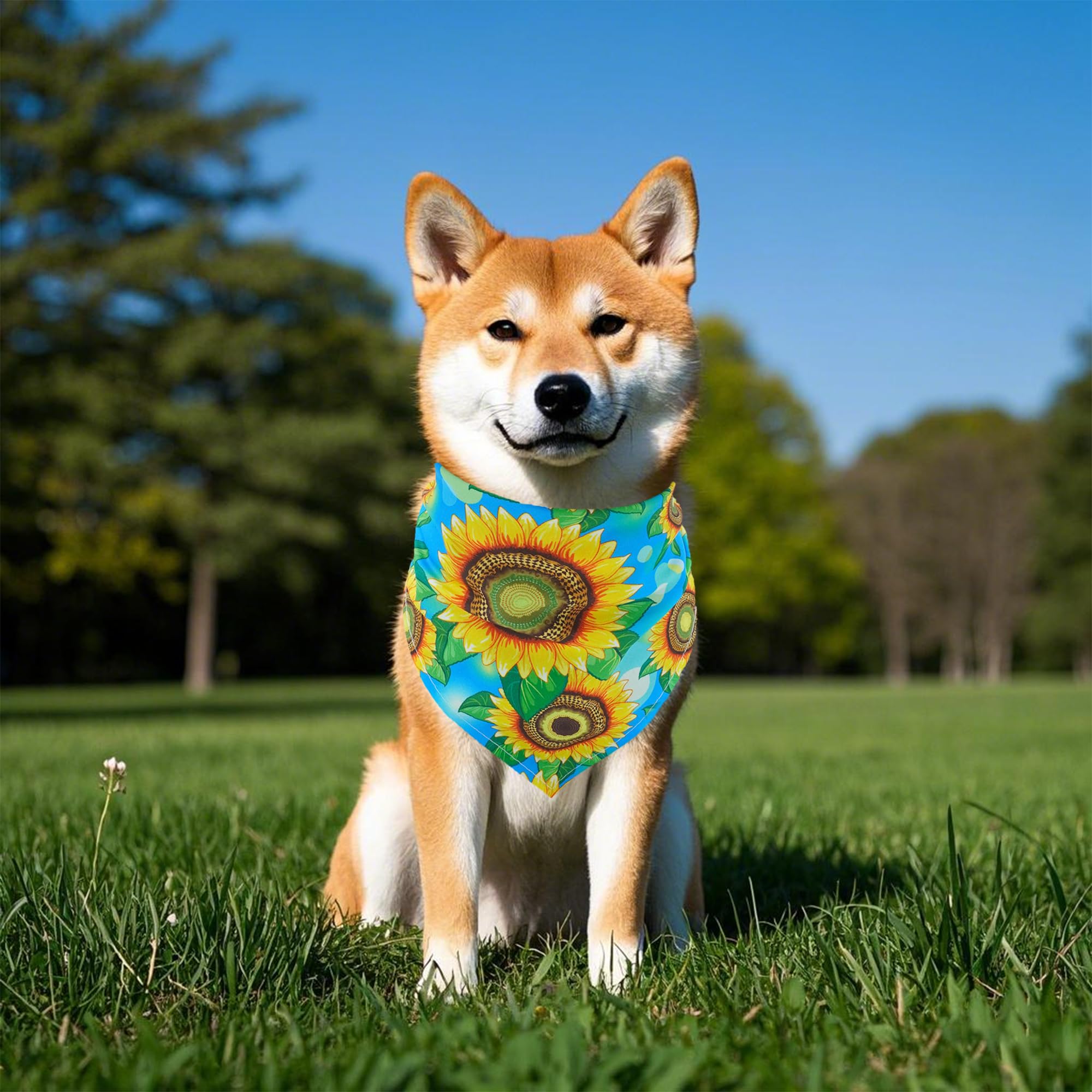 Pai Sence Spring Dog Bandanas Bulk 30 Pcs Adjustable Flowers Dog Bandanas for Small Medium Dogs Breed 25 Inch Spring Scarves Gro
