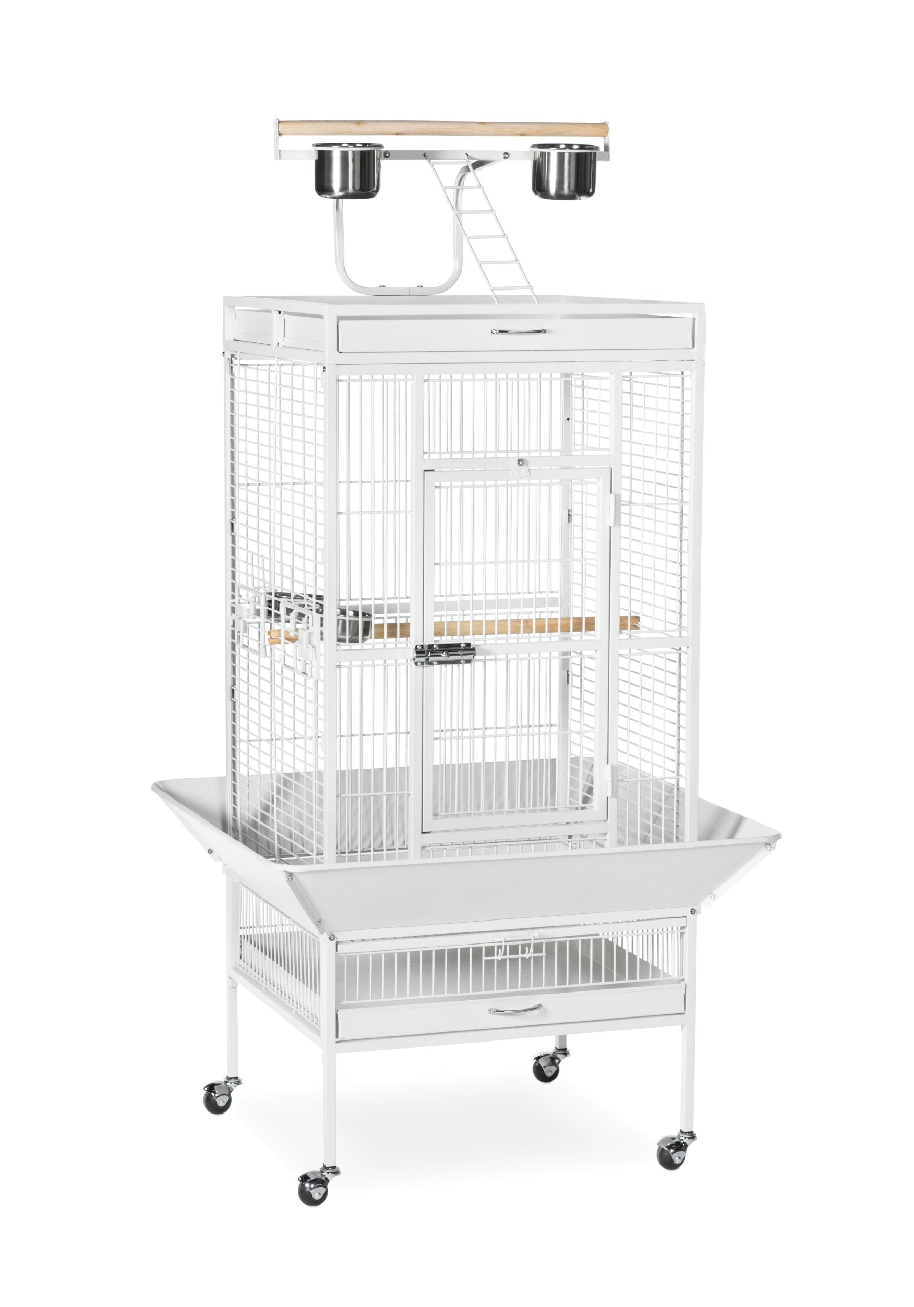 Prevue Hendryx 3152C Pet Products Wrought Iron Select Bird Cage, Chalk White