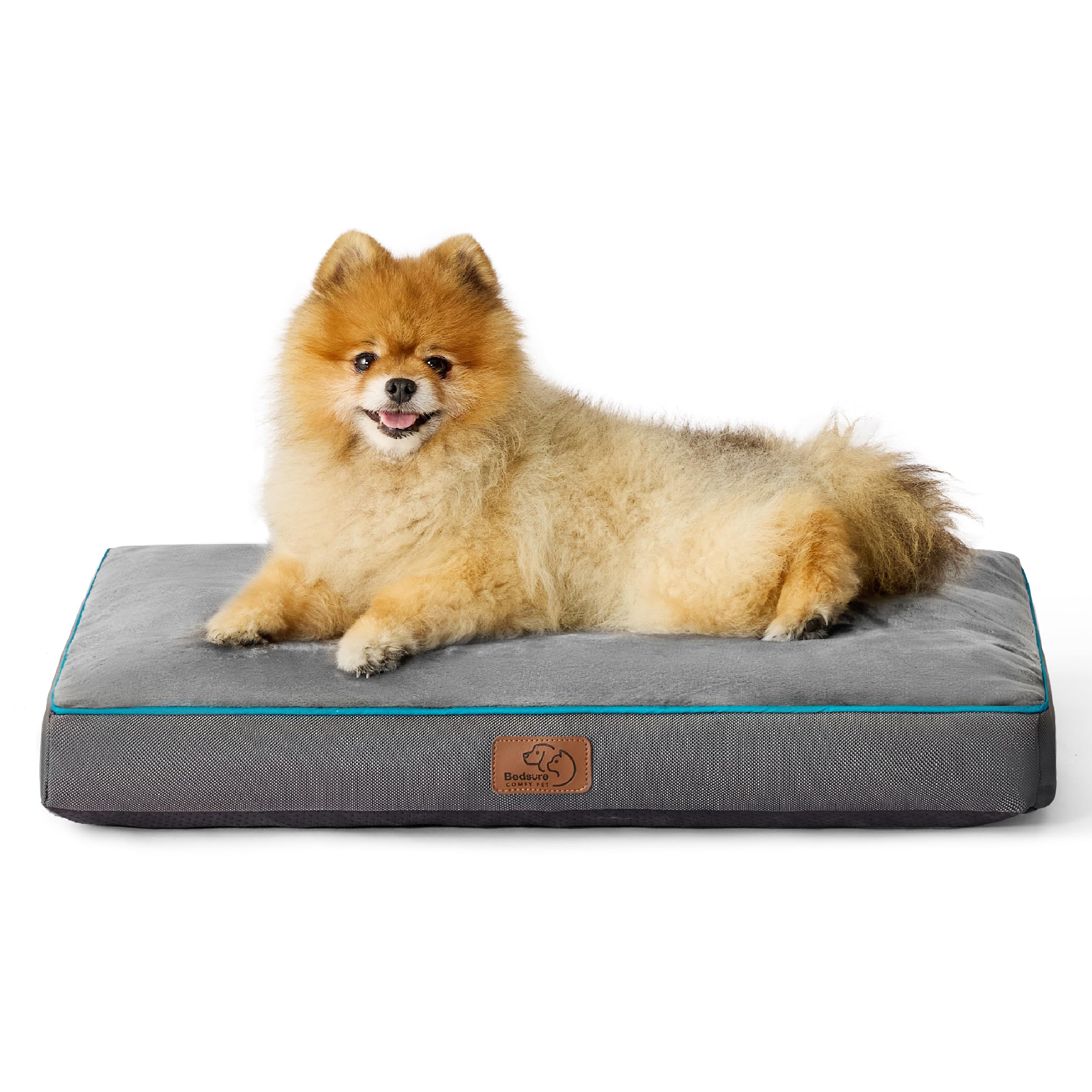 Bedsure Waterproof Dog Bed For Small Dogs - Up To 30Lbs Pet Mat Pillows With Removable Washable Cover, Grey