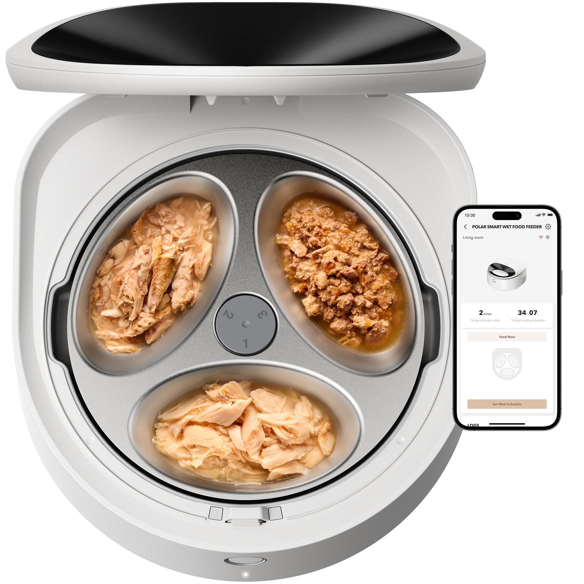 PETLIBRO Automatic Wet Cat Feeder with Refrigeration 2026 New Verision, App-Controlled Cat Food Dispenser with Semiconductor Coo
