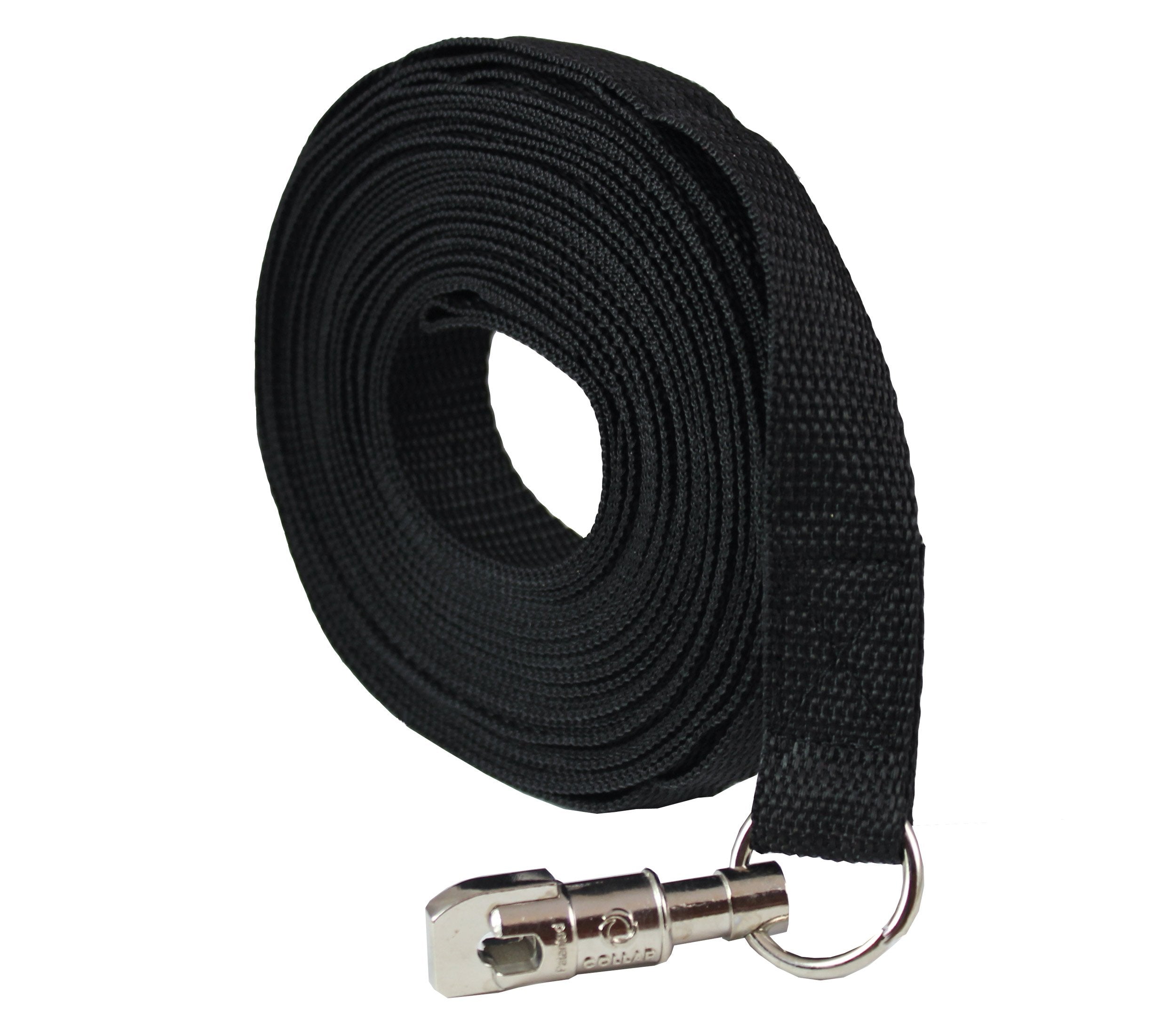 Dog Leash 1' Wide Nylon 30 Feet Long For Training Swivel Locking Snap