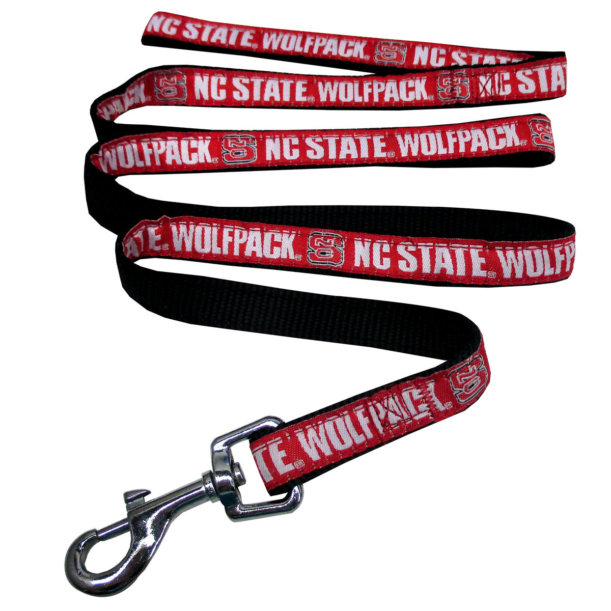 Pets First Collegiate Pet Accessories, Dog Leash, North Carolina State Wolfpack, Medium