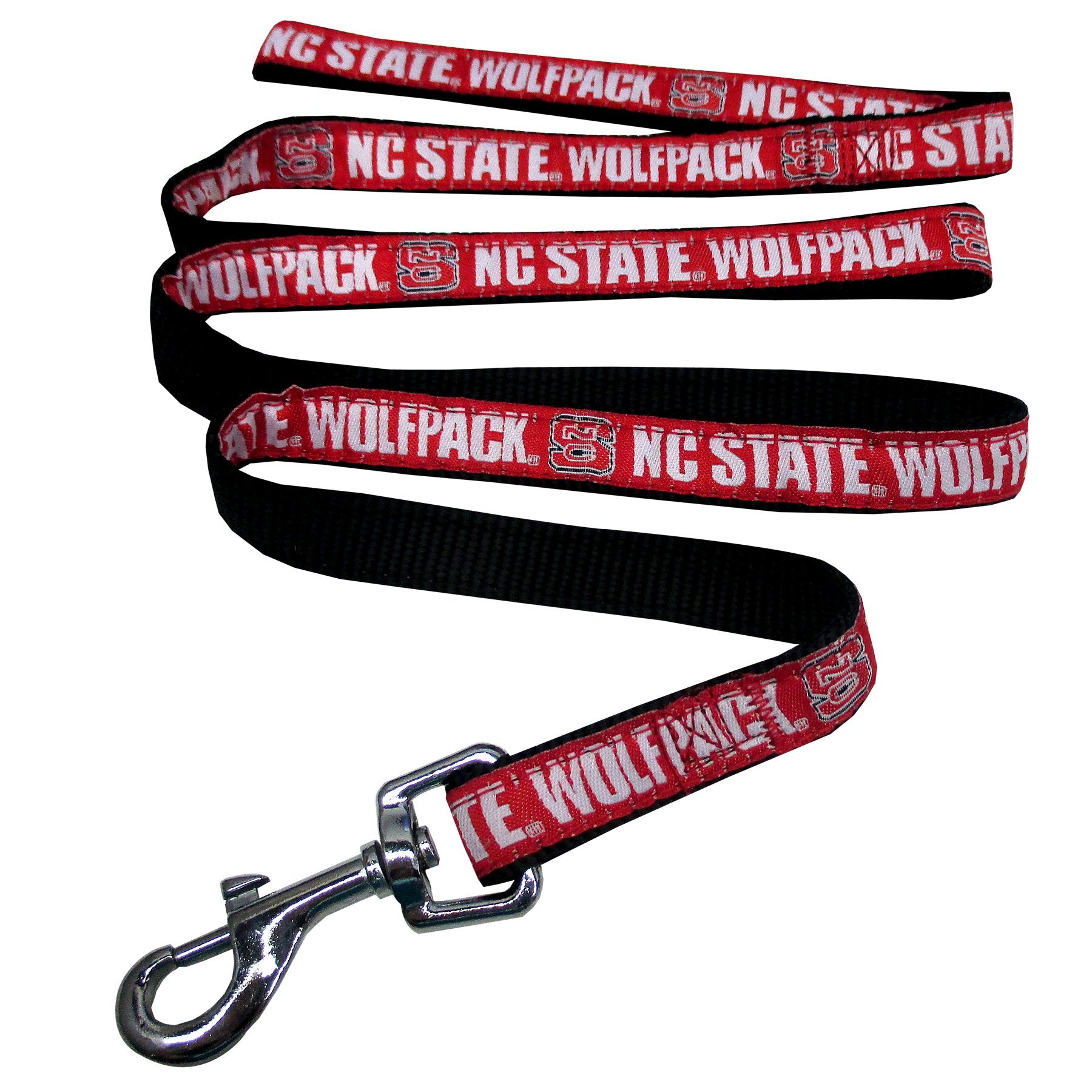 Pets First Collegiate Pet Accessories, Dog Leash, North Carolina State Wolfpack, Large