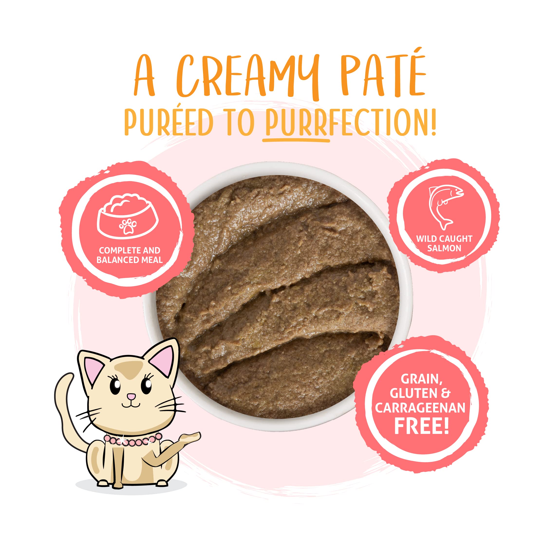 Weruva Wet Cat Food, Jolly Good Fares with Chicken and Salmon Pate, 5.5oz Can, Pack of 8