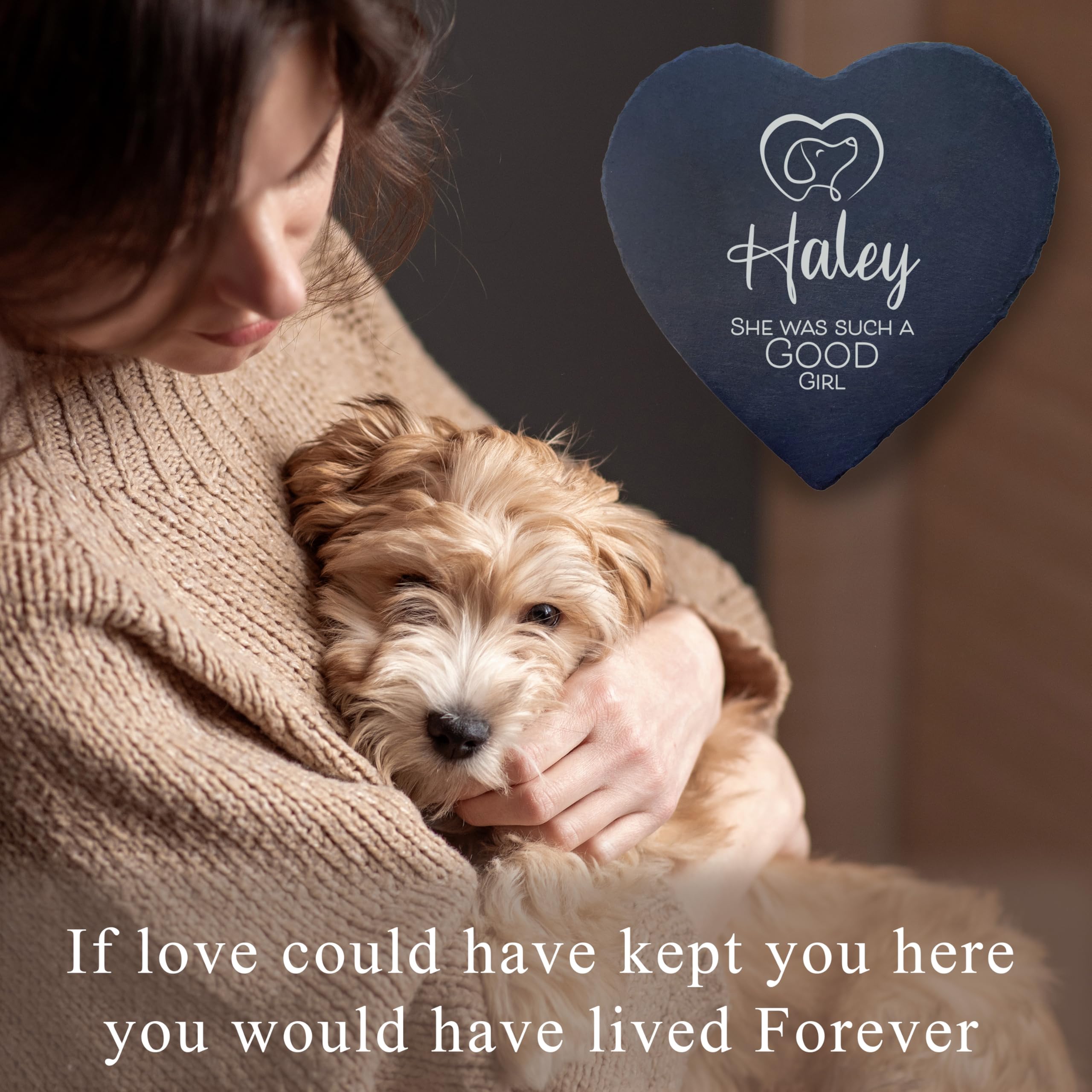Timber Bubble Dog Memorial Gifts, Cemetery Decorations, Personalized Remembrance Garden Stone, Cat Lovers Dog Heaven Grave Marke