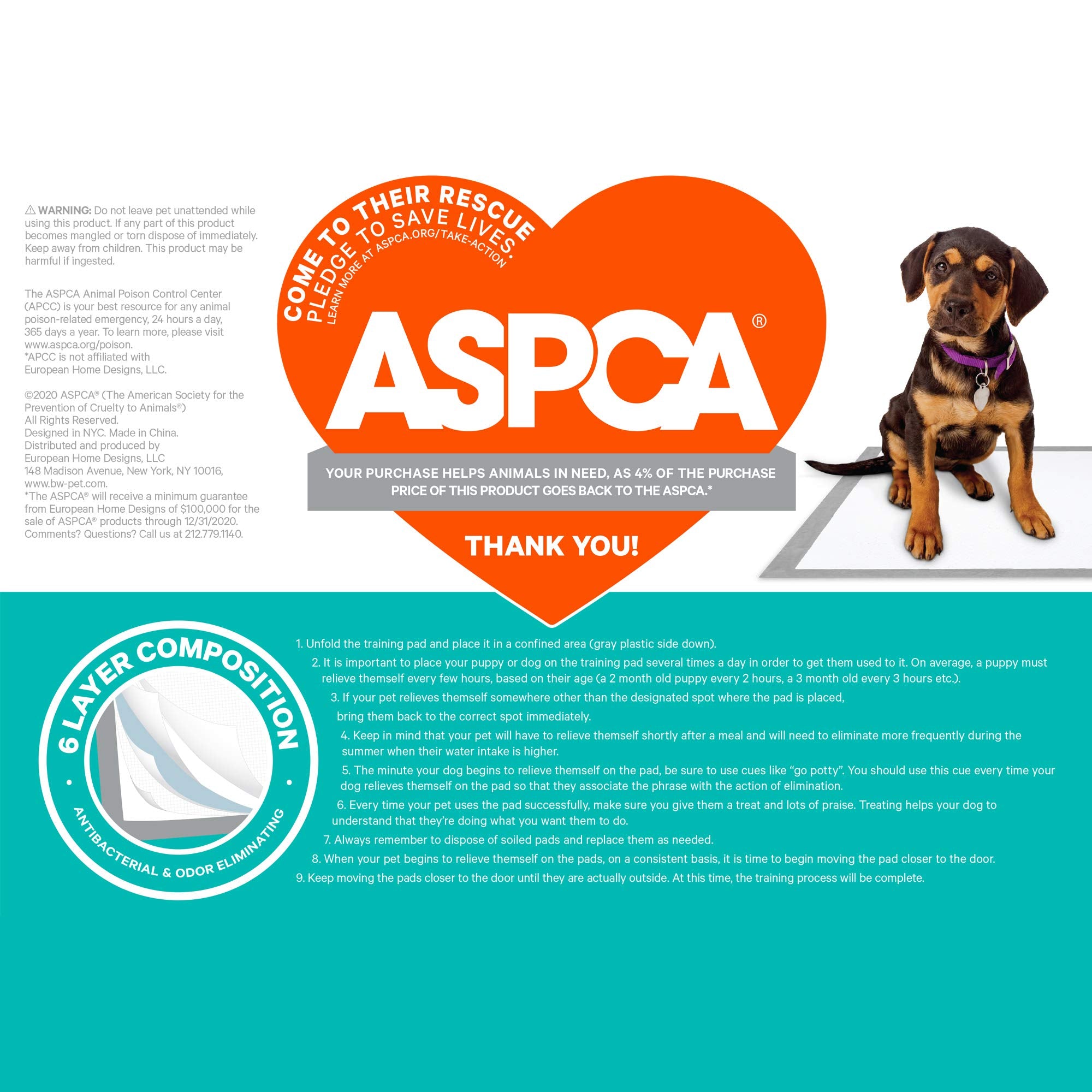 ASPCA Citrus Scented Training Pads, 22" x 22", Gray, 100 Pack, Model AS62931
