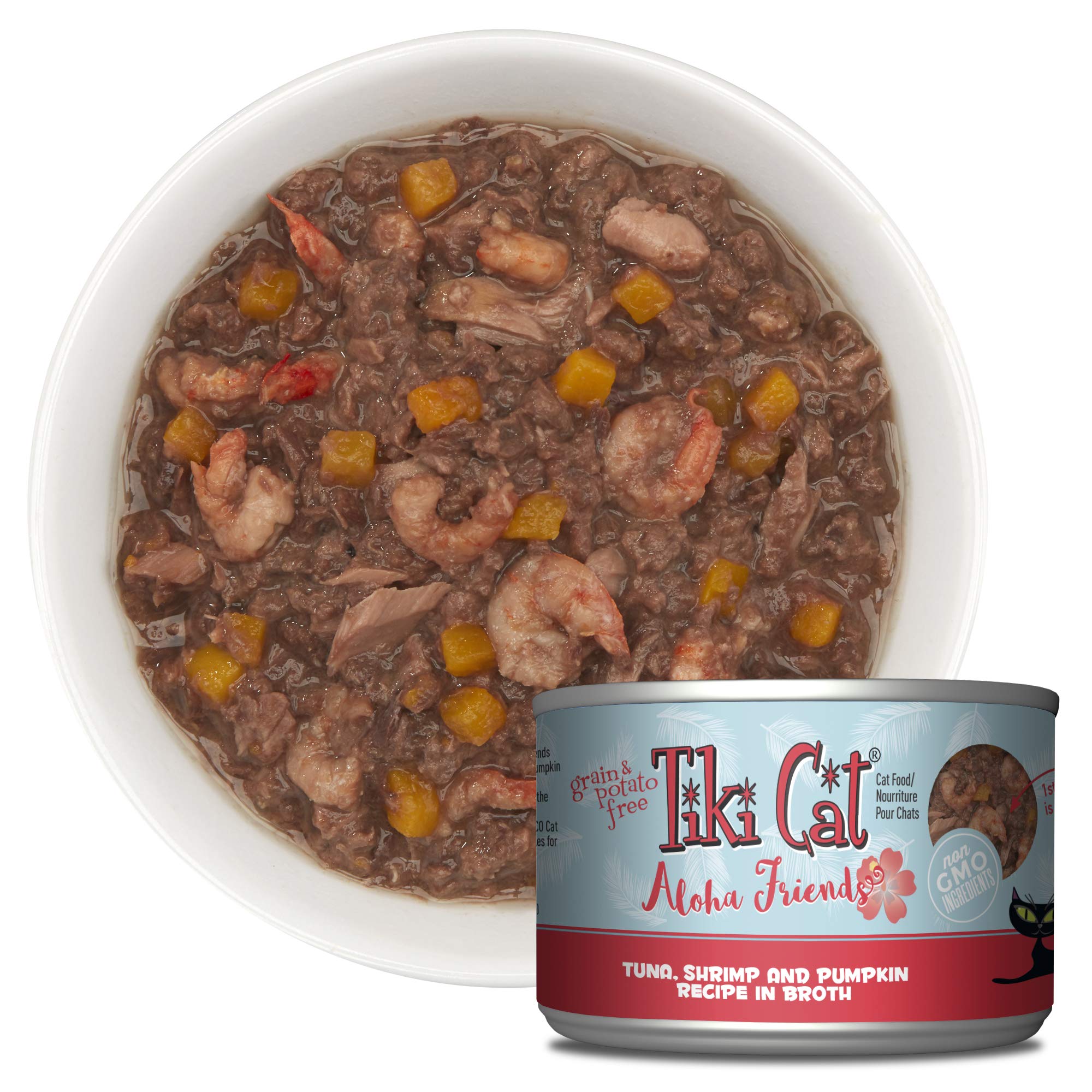 Tiki Cat Aloha Friends Tuna Wet Food Variety Pack, 5.5 oz., Count of 8