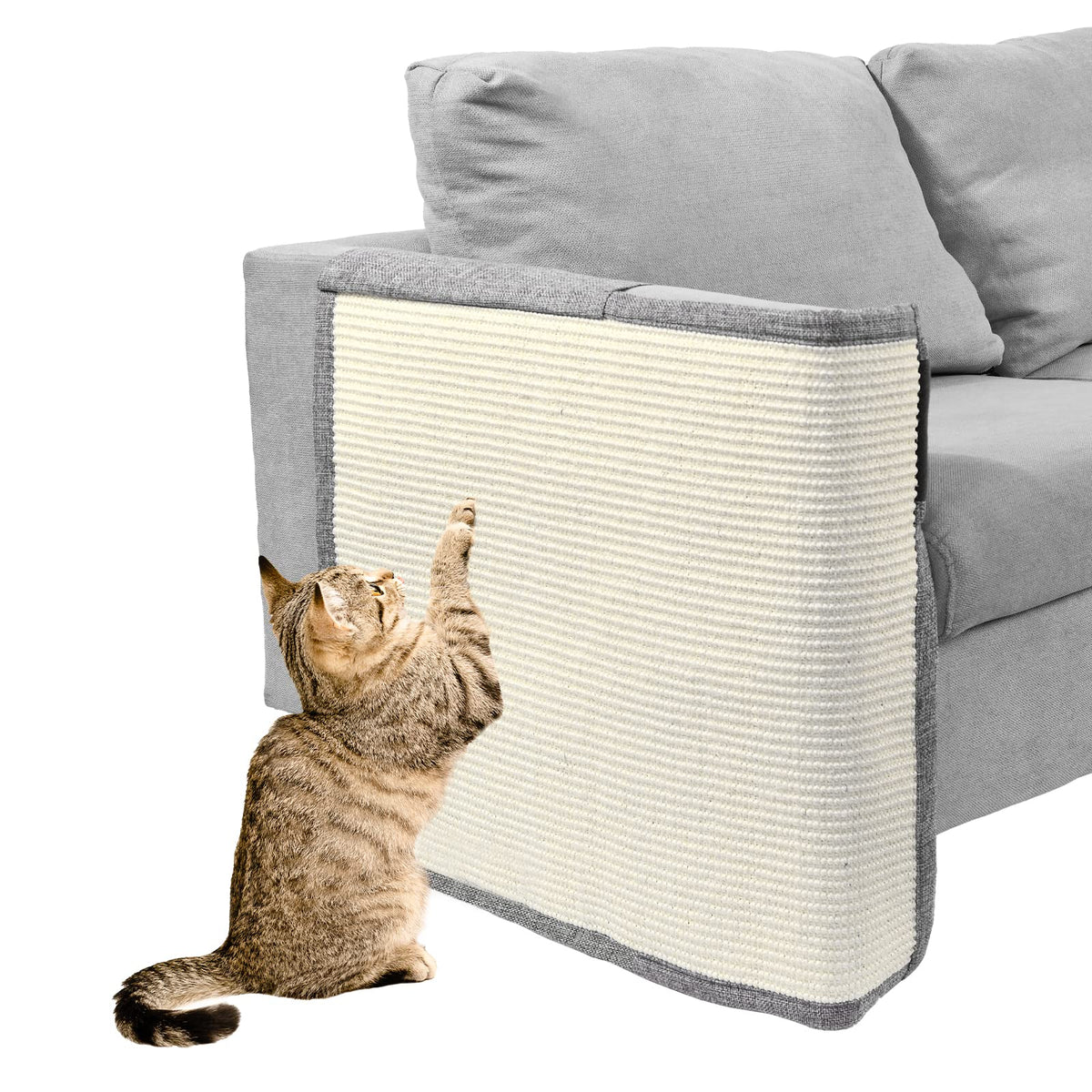 Cat Scratch Furniture Protector With Natural Sisal For Protecting Couch Sofa Chair Furniture
