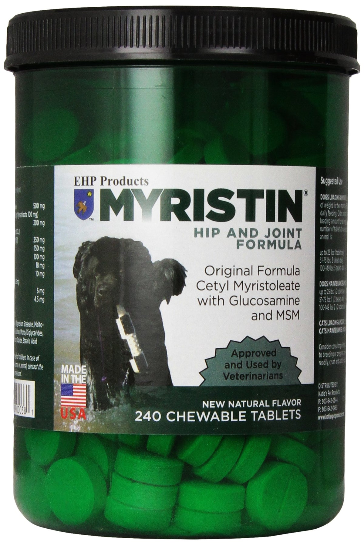 Ehp Products Myristin Canine 240 Count Joint Formula