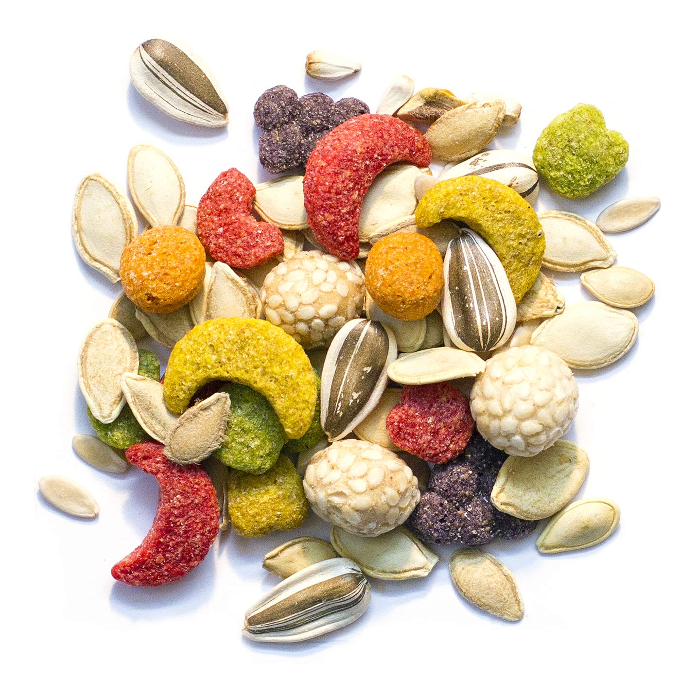 ZuPreem Sensible Seed Bird Food for Parrots and Conures, 2 lb bag (2-pack) - Premium Blend of Seeds and FruitBlend Pellets for C