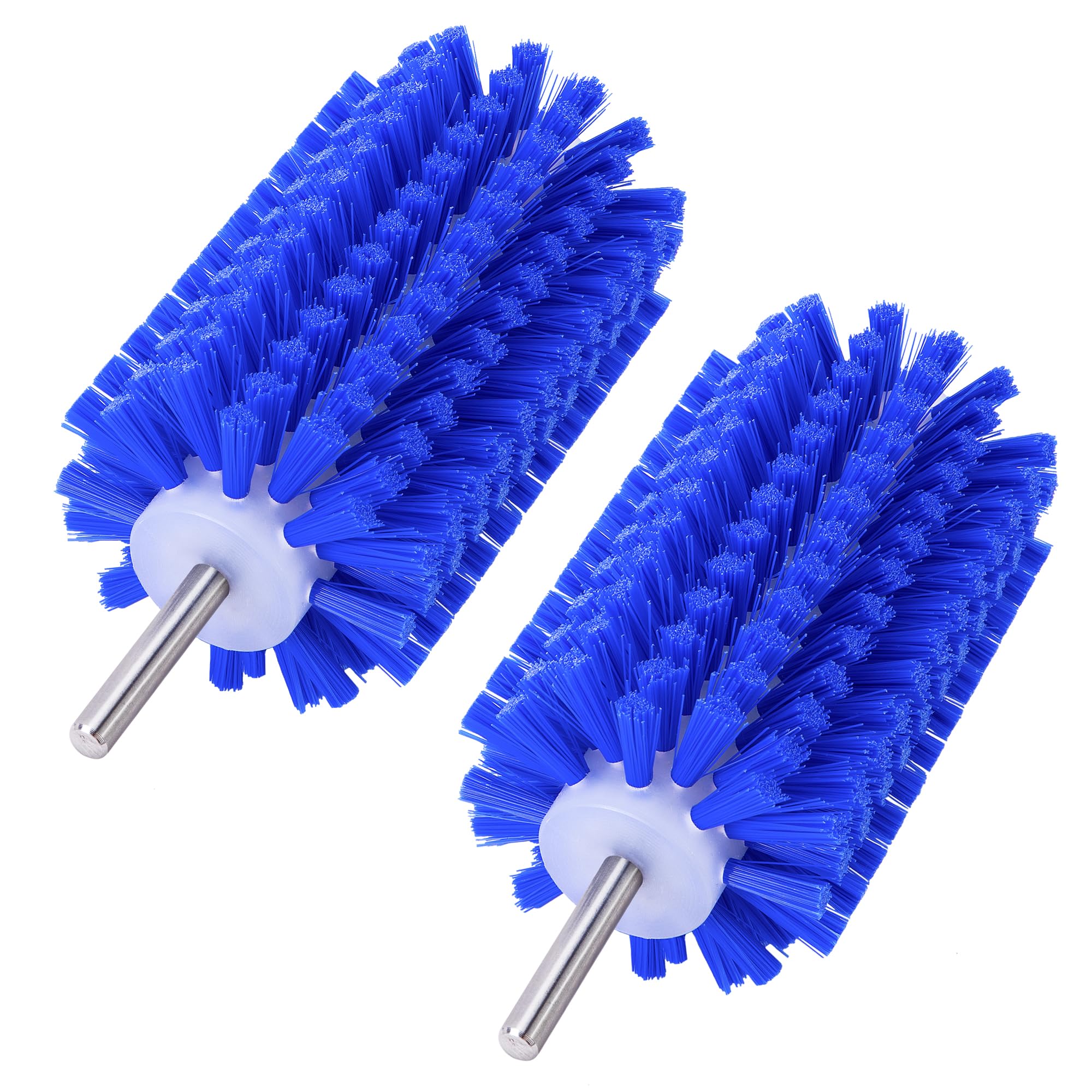 Ebaokuup 2 Pcs Livestock Mini Roto Drill Brush Attachment-0.2 Inch Drill Shank Cattle Fur Brush-Cattle Scratcher Roto Brush For 